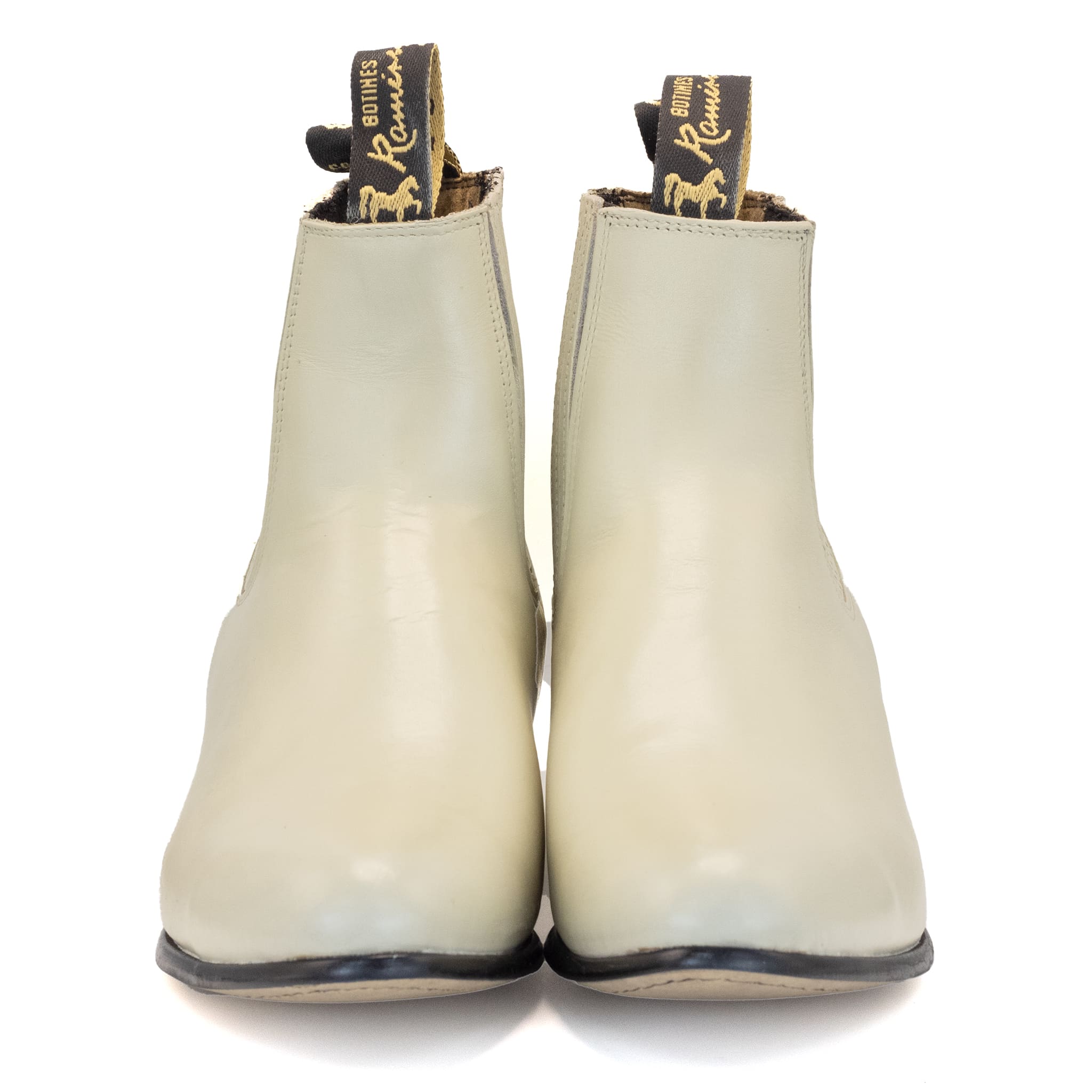 BOTIN RAMÍREZ CHARRO DE PIEL CON SUELA DE NEOLITE HUESO