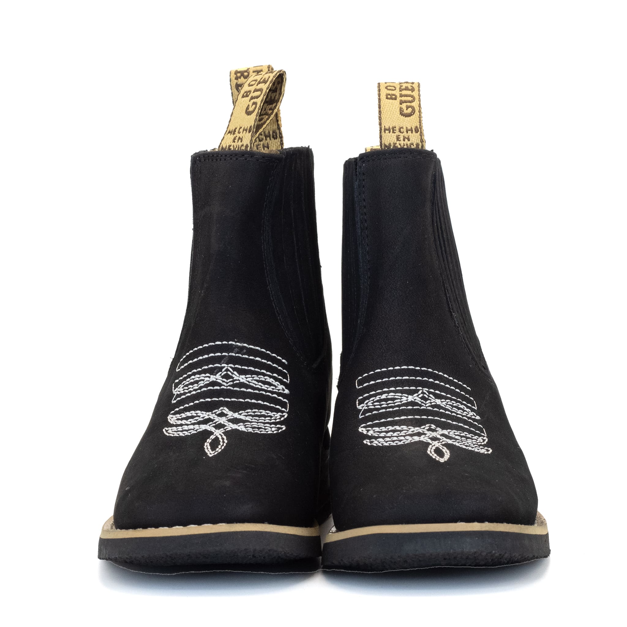 001 BOTIN GUERRERO CUADRADO NOBUCK NEGRO