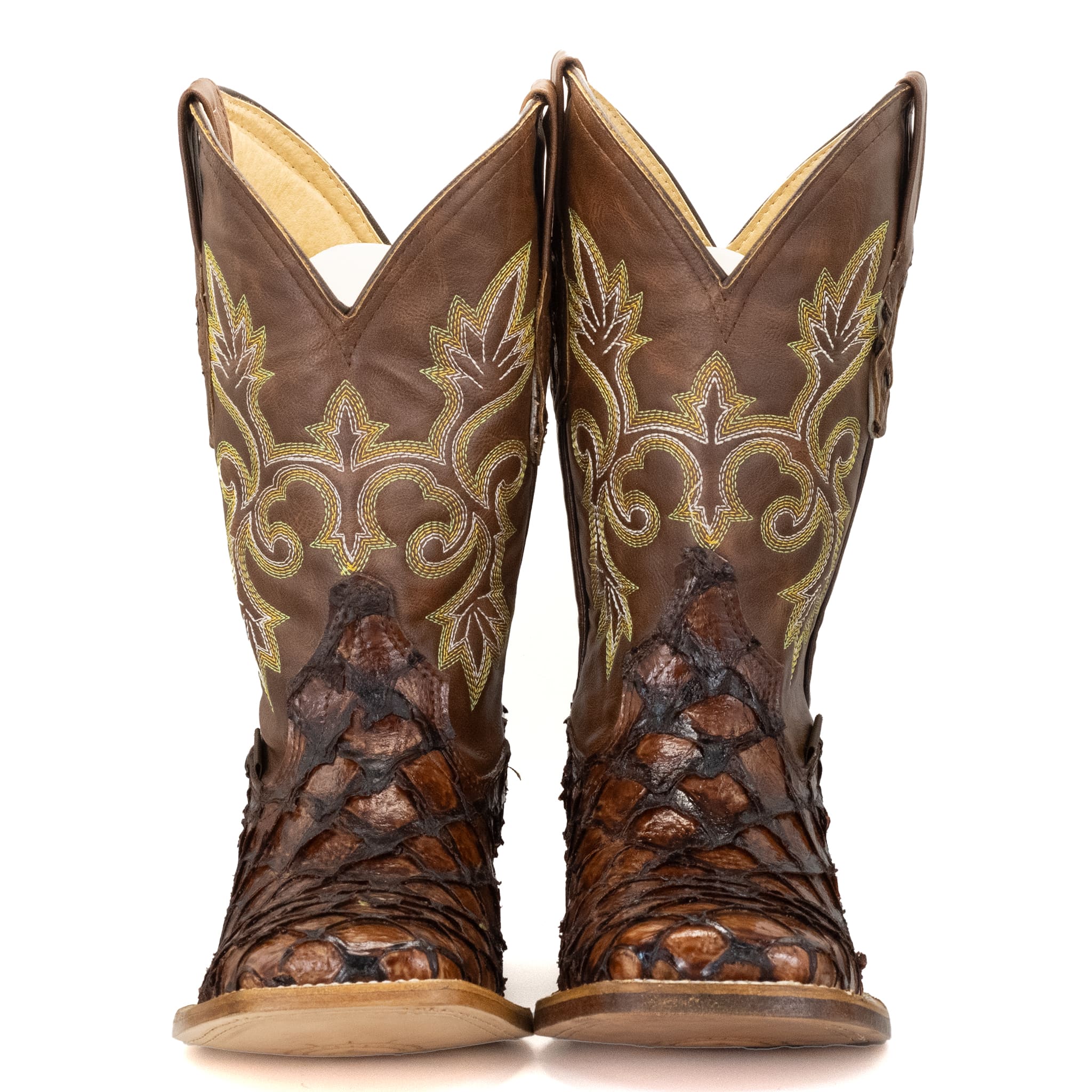 001 BOTA VAQUERO SM HORMA RODEO IMIT. PESCADO COÑAC.