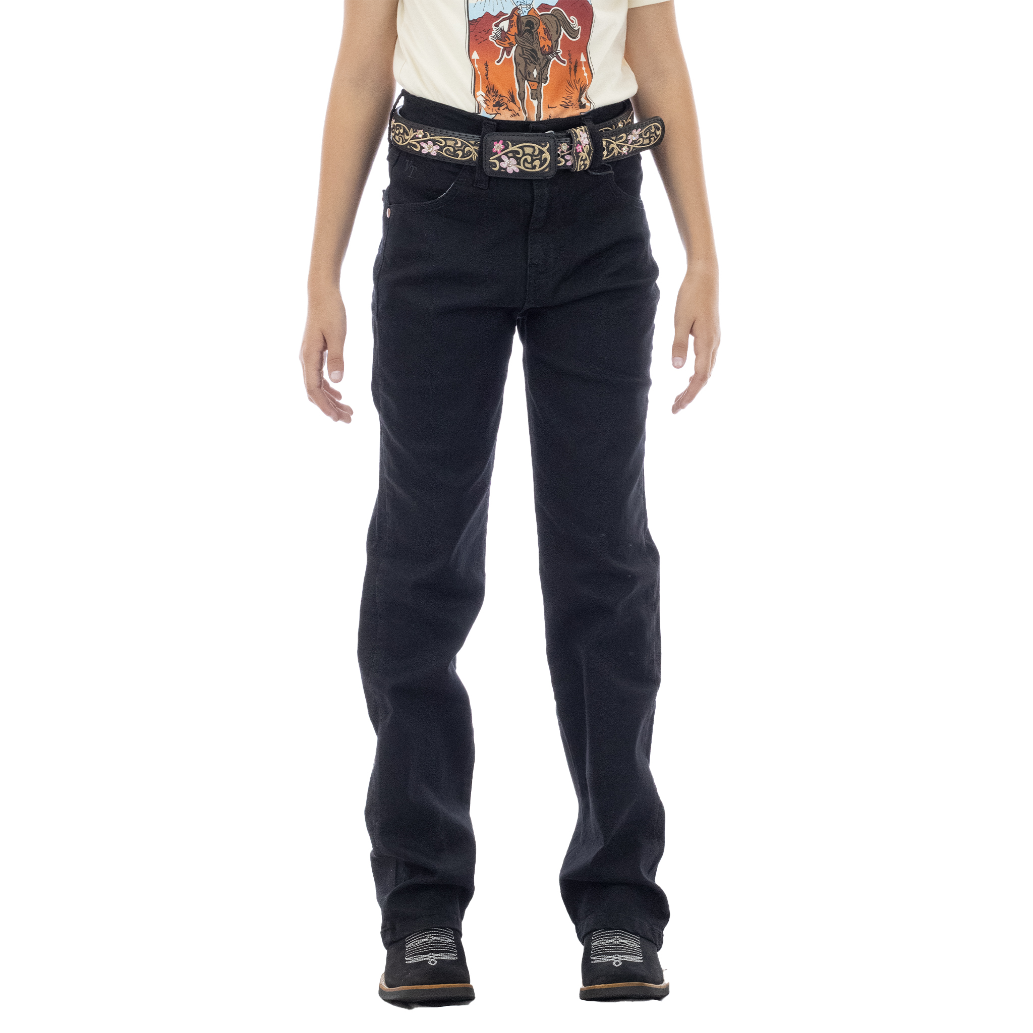 PANTALON VAQUEROS TEX NIÑO NEGRO