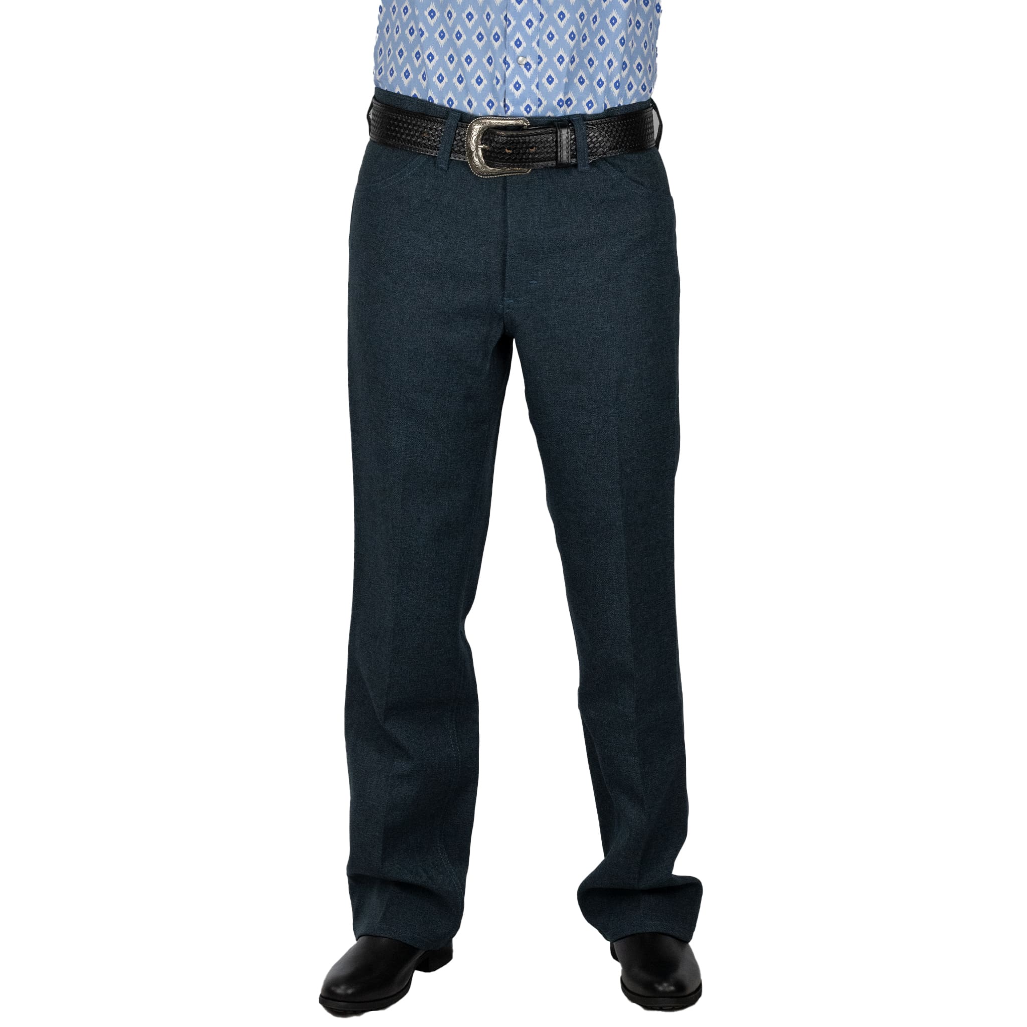 PANTALON WRANGLER DE POLIESTER AZUL NEVADO