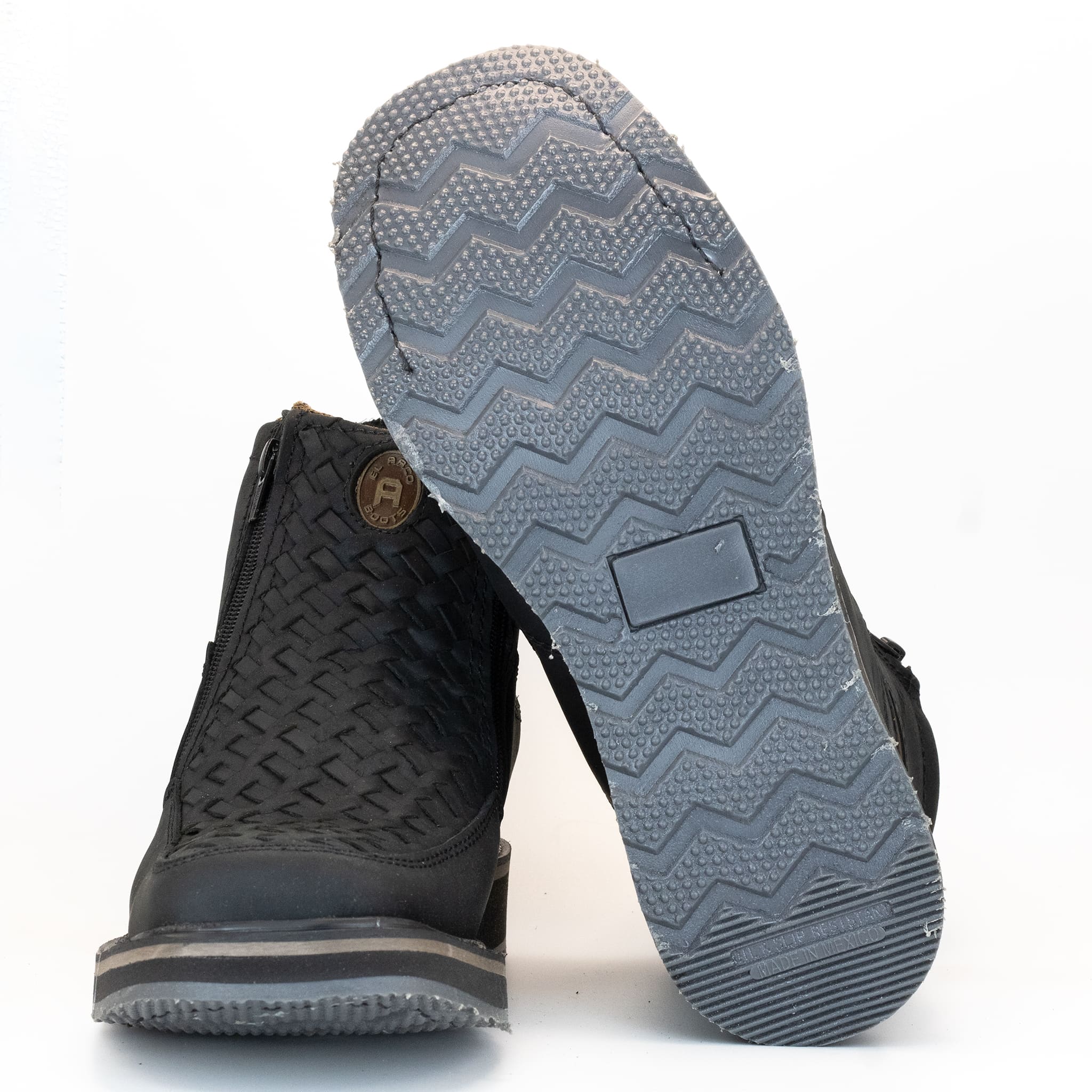 BOTA DE TRABAJO CON CIERRE NEGRO