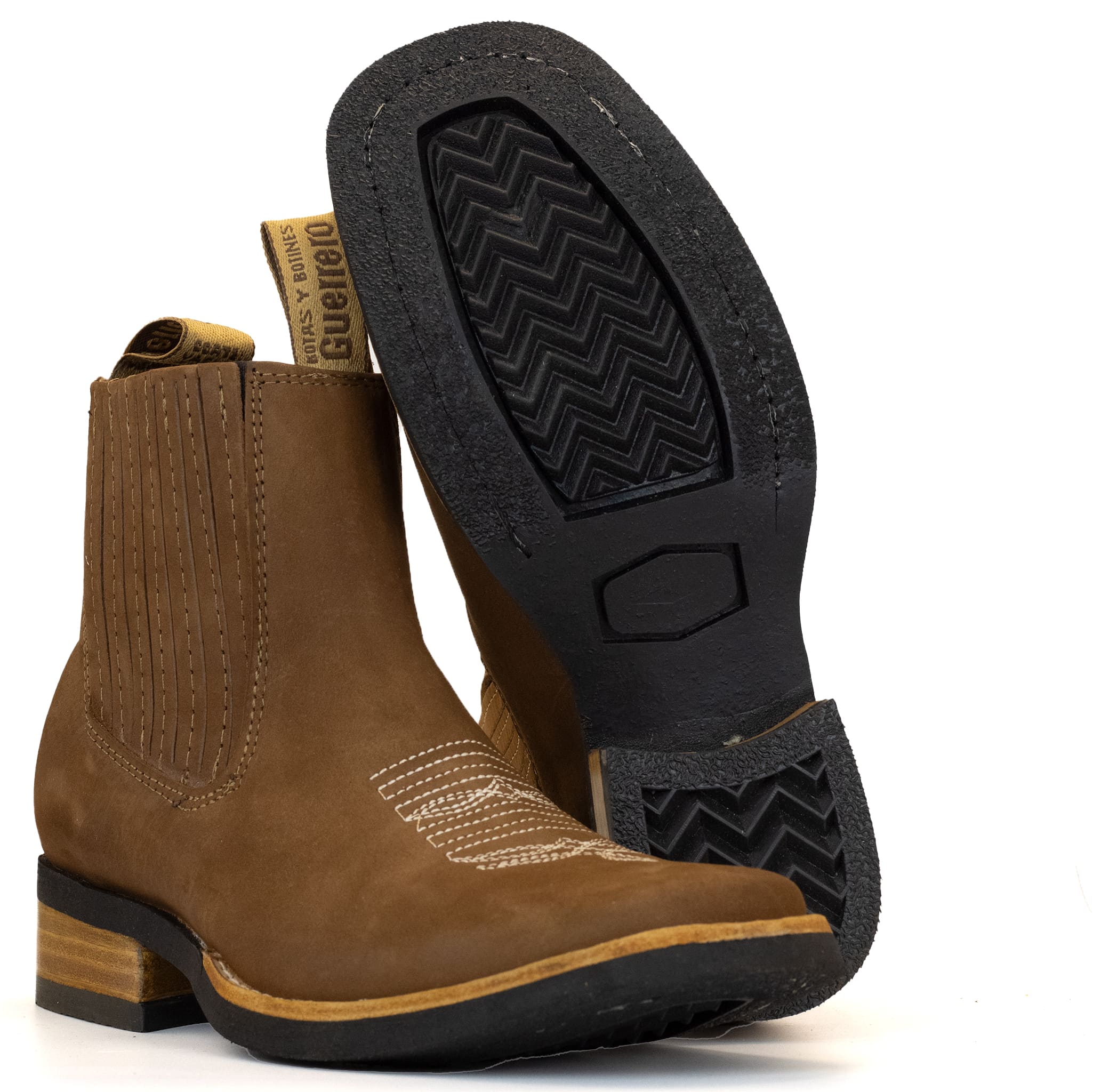 BOTIN GUERRERO CUADRADO NOBUCK ORO