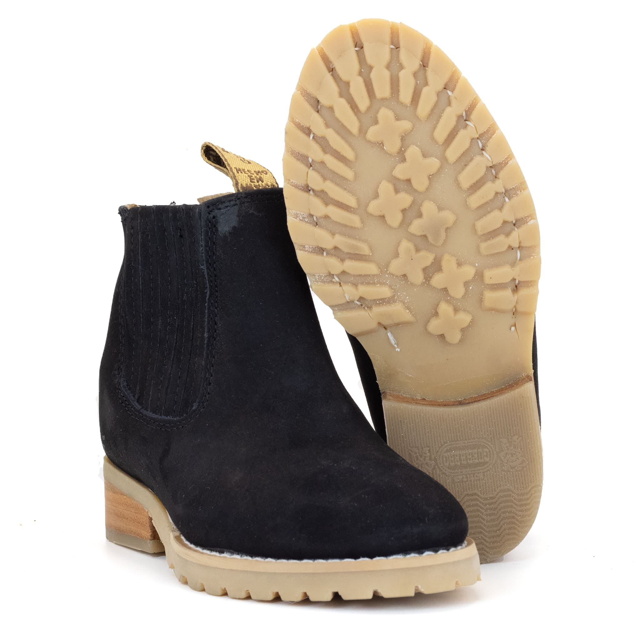 BOTIN GUERRERO REDONDO NOBUCK NEGRO