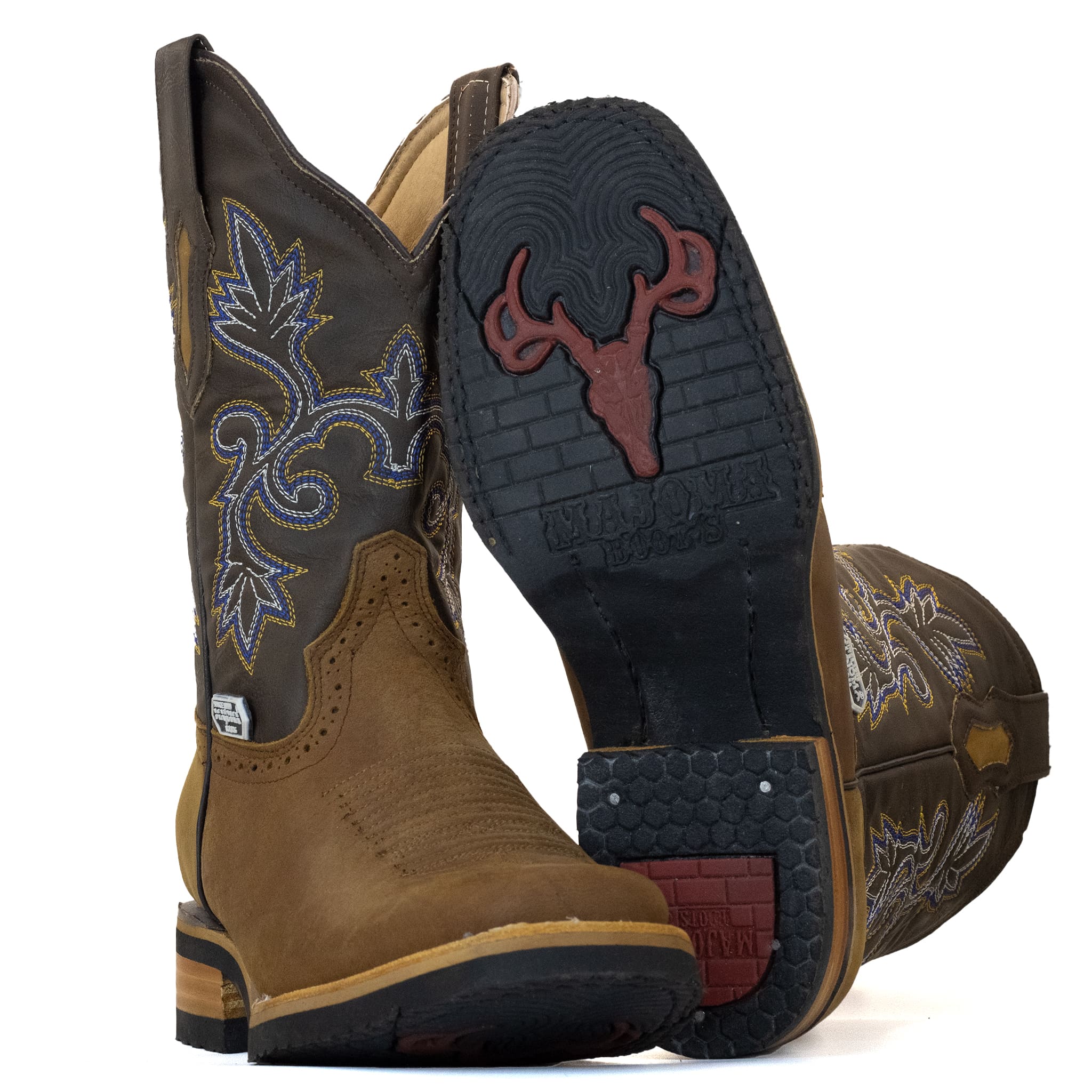 BOTA MAJOMA VAQUERA HORMA CUADRADA MIEL