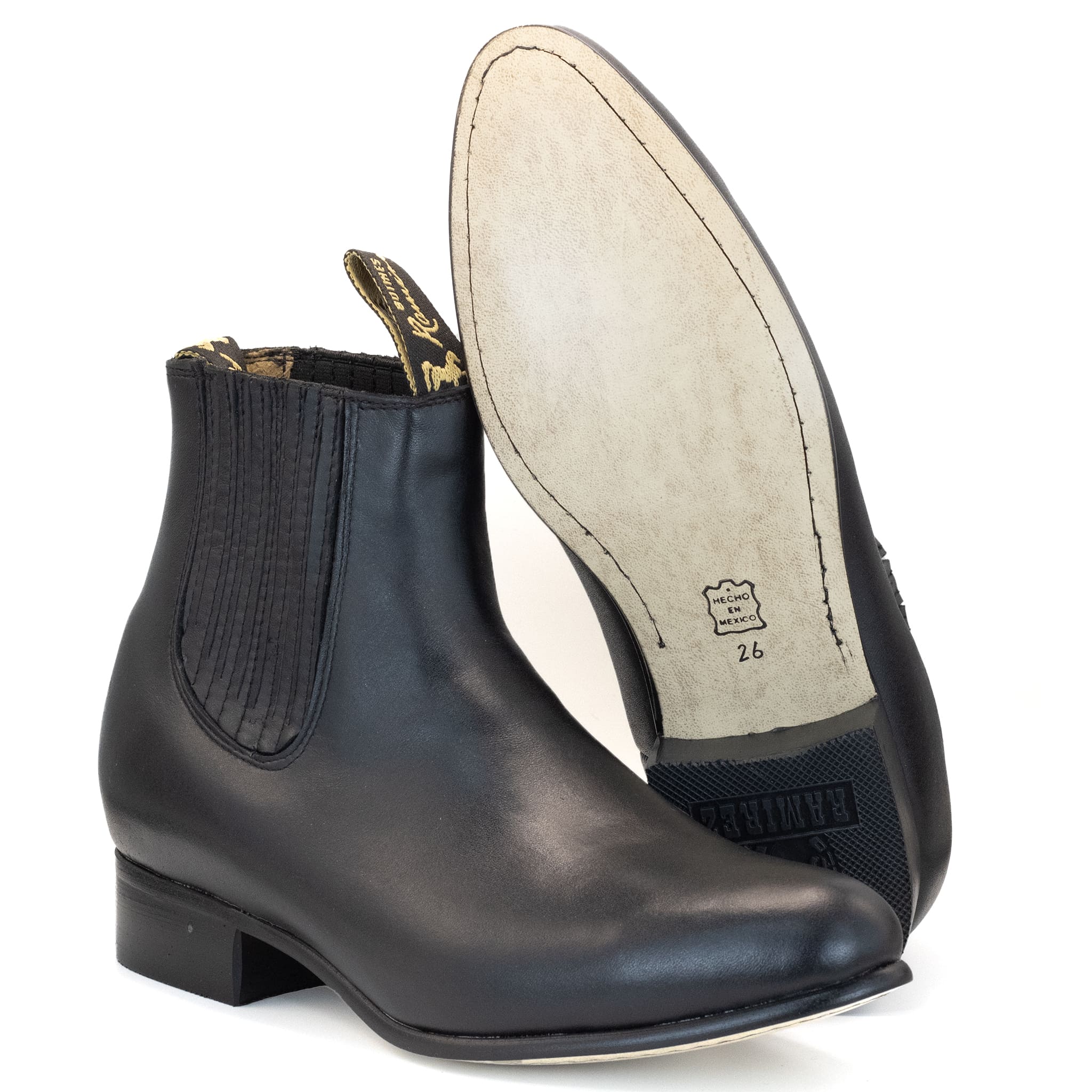 BOTIN RAMÍREZ CHARRO DE PIEL CON SUELA DE NEOLITE NEGRO