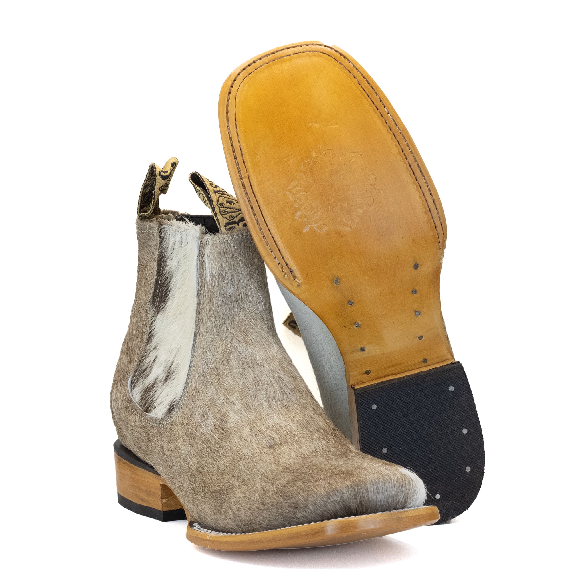 BOTIN VAQUERO SM HORMA RODEO DE PELO DE VACA