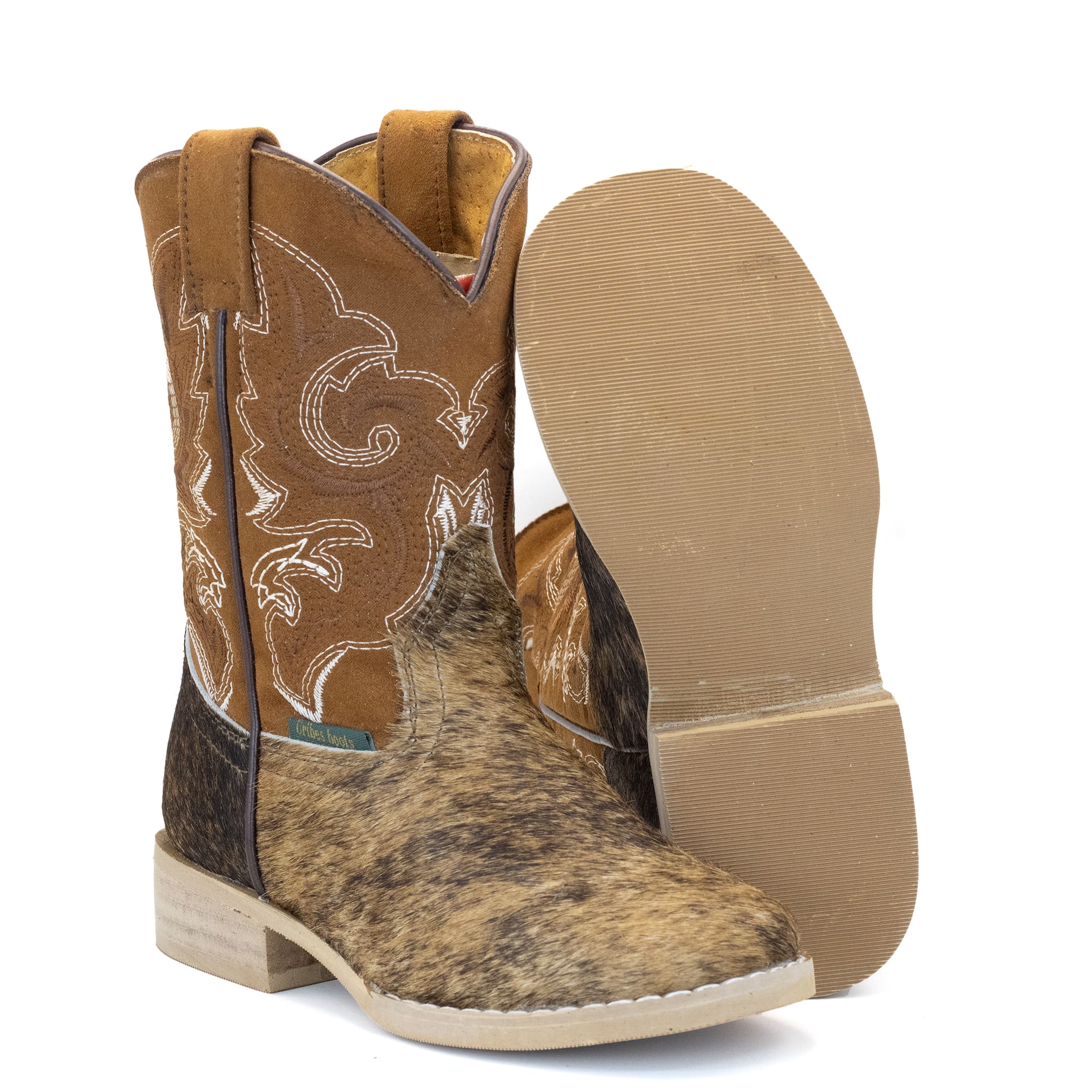 BOTA URIBES RODEO DE PELO DE VACA PELO