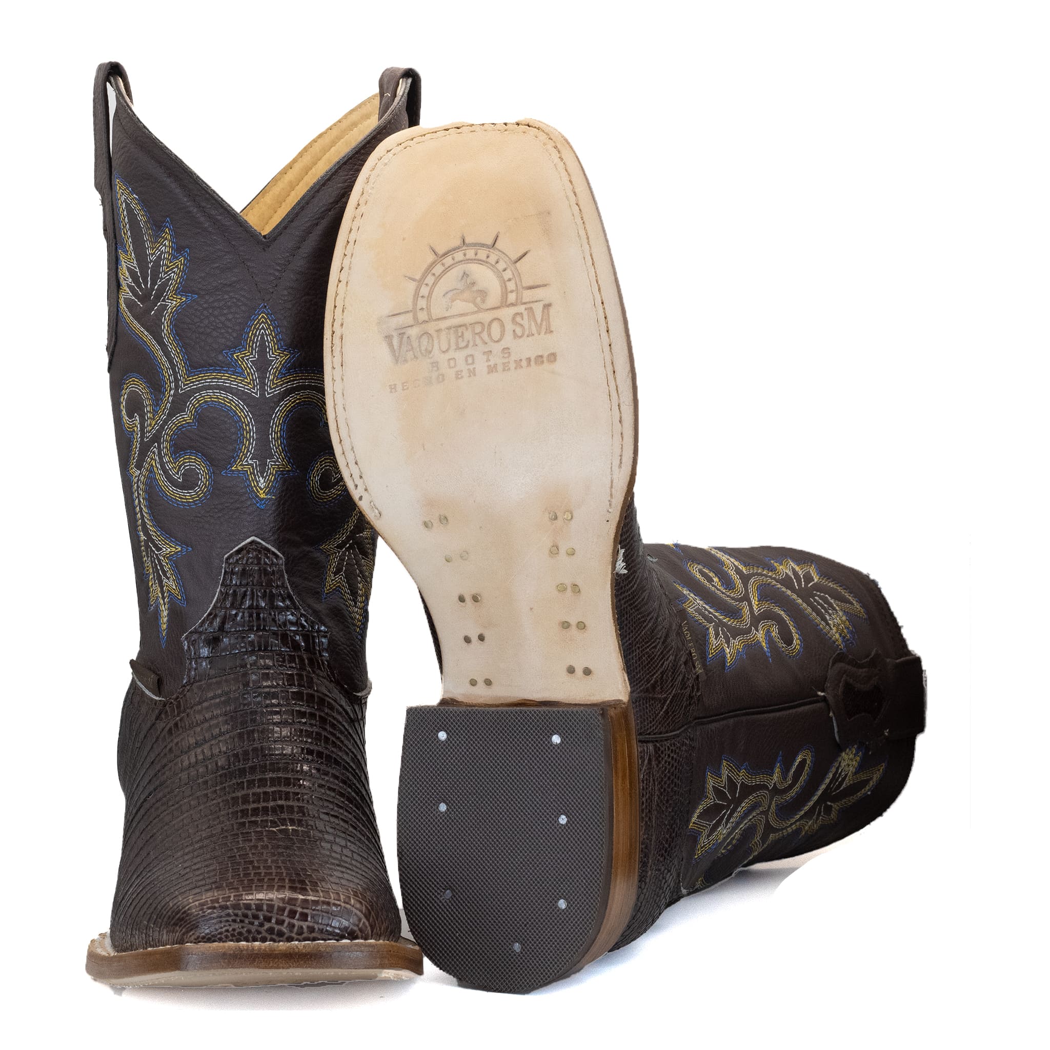 002 BOTA VAQUERO SM HORMA RODEO IMIT. ARMADILLO CAFE