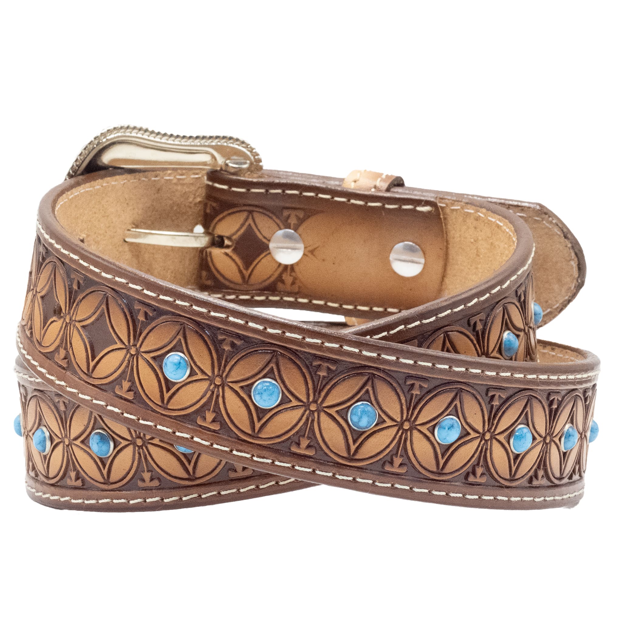 CINTO VAQUERO GRABADO ESTRELLA CAFE