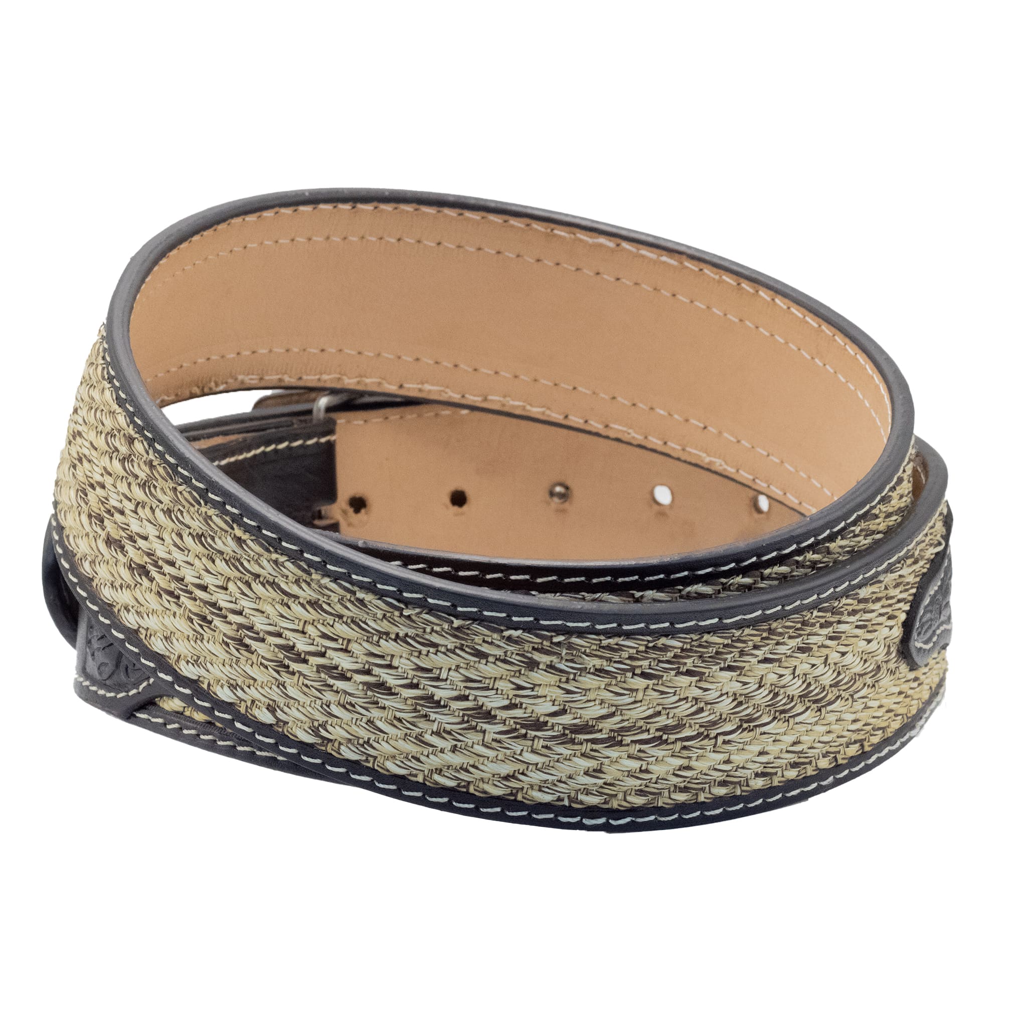 CINTO VAQUERO DE PIEL CON CHAPETA NEGRO