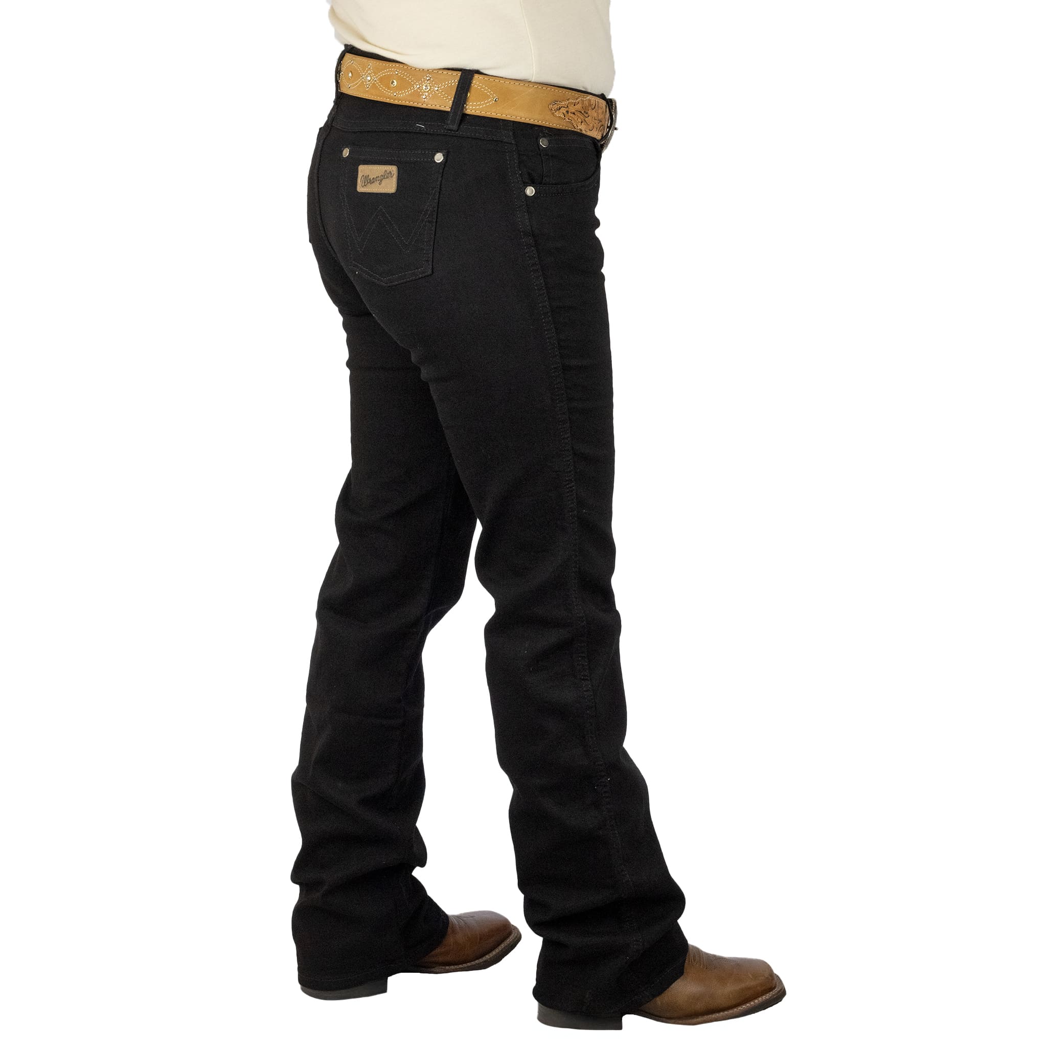 002 (80) PANTALON WRANGLER DAMA CINTURA MEDIA NEGRO