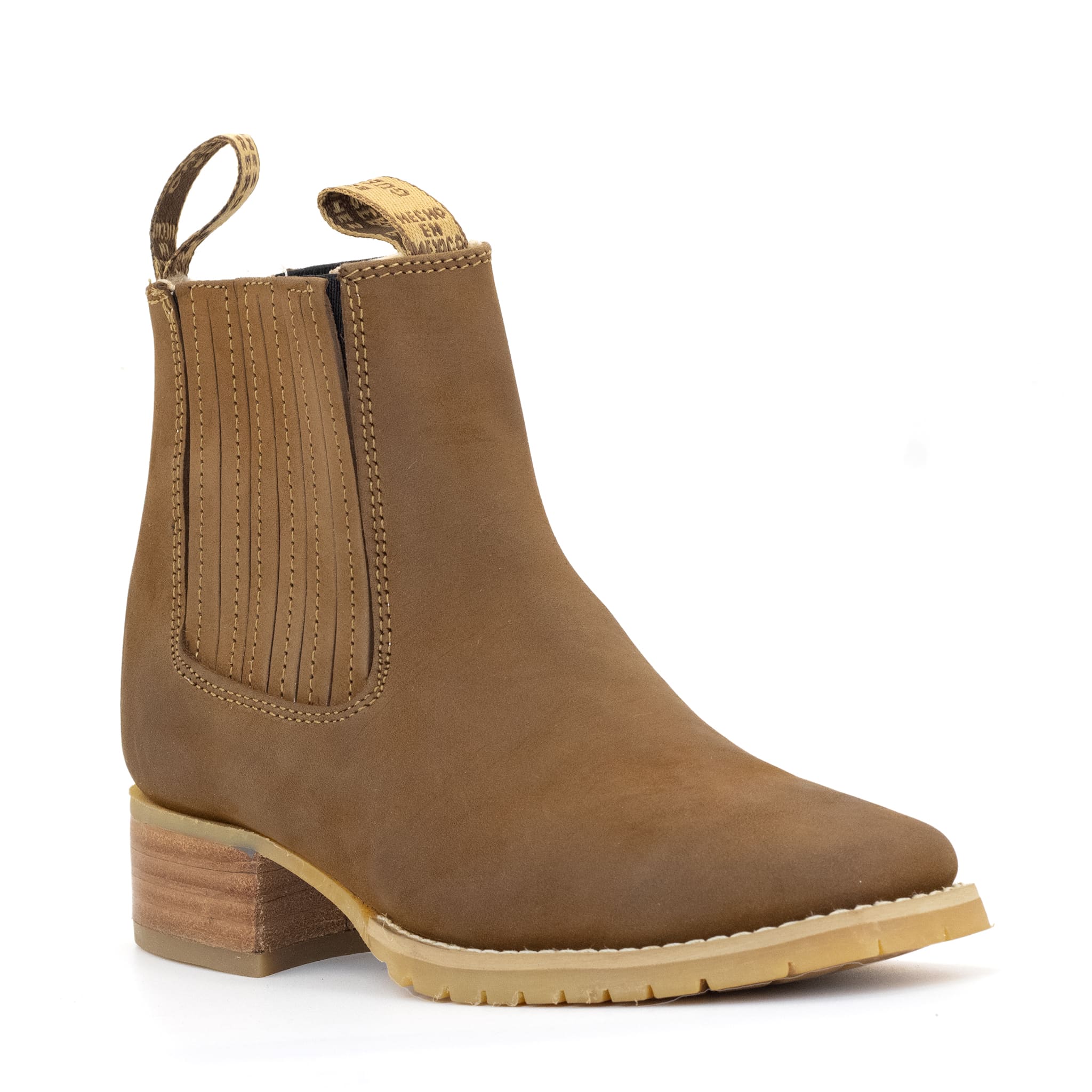BOTIN GUERRERO CUADRADO NOBUCK ORO