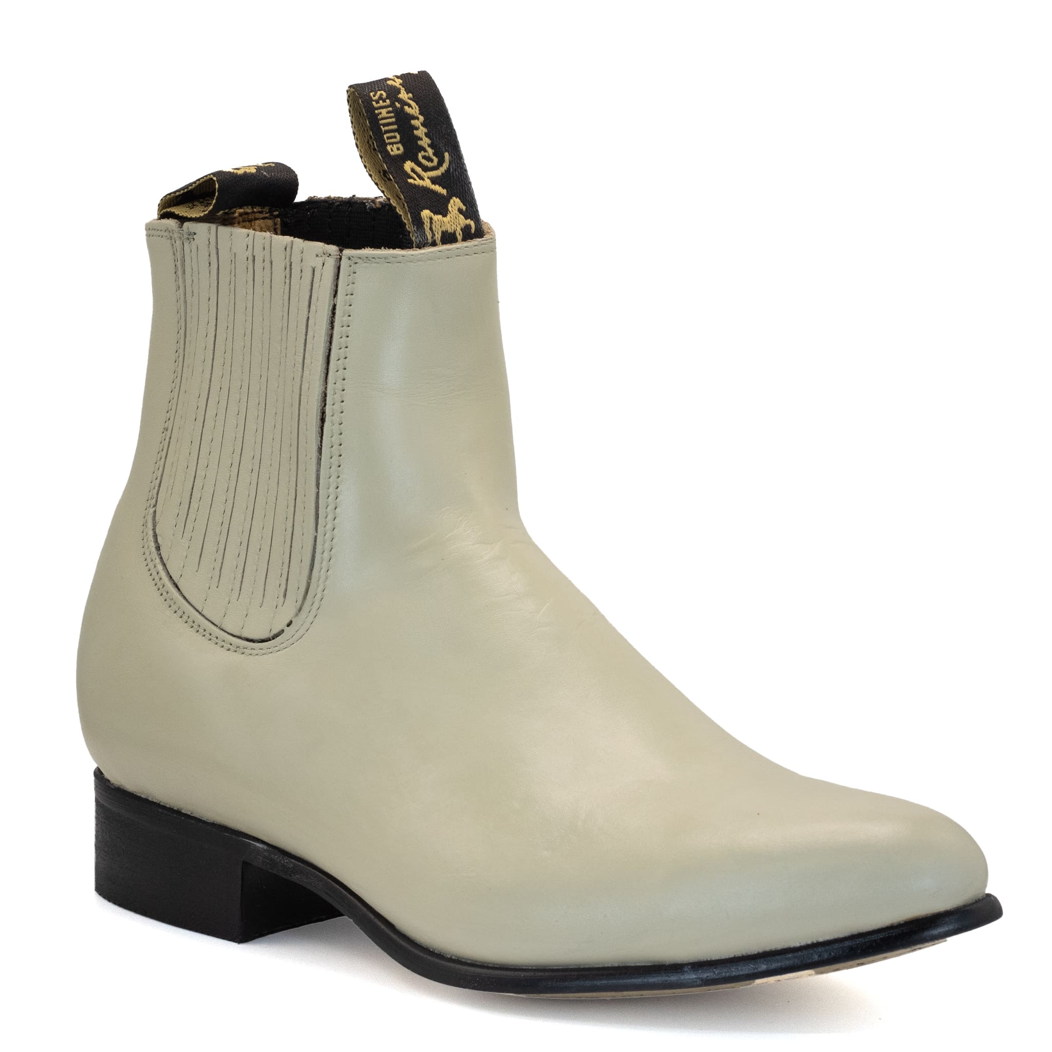 BOTIN RAMÍREZ CHARRO DE PIEL CON SUELA DE NEOLITE HUESO