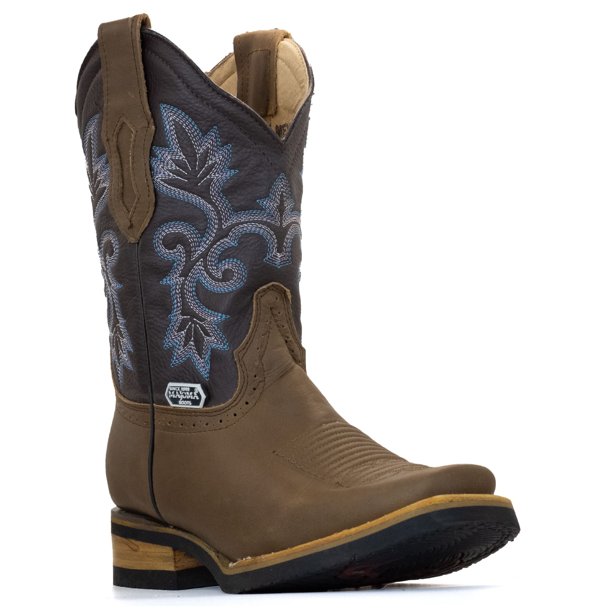 BOTA MAJOMA VAQUERA HORMA CUADRADA TABACO