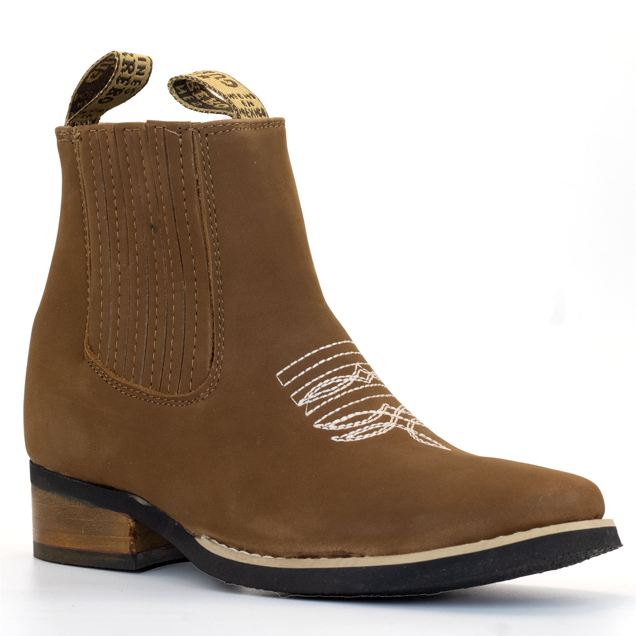 BOTIN GUERRERO CUADRADO NOBUCK ORO