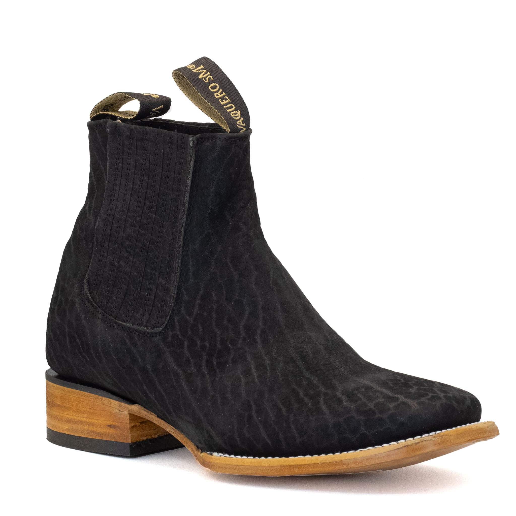 BOTIN VAQUERO SM HORMA RODEO CUELLO DE TORO NEGRO