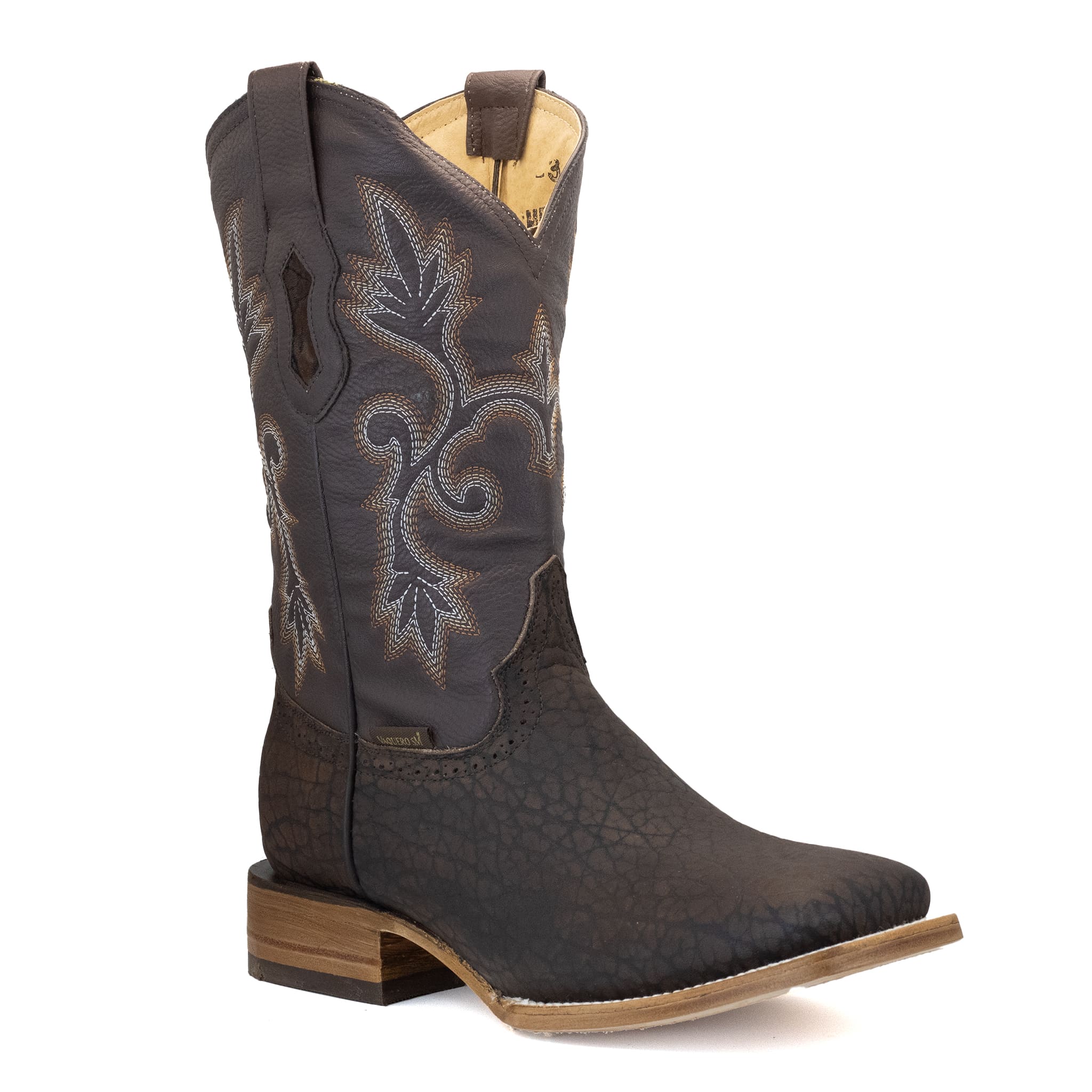 BOTA VAQUERO SM HORMA RODEO IMIT. CUELLO DE TORO CAFE
