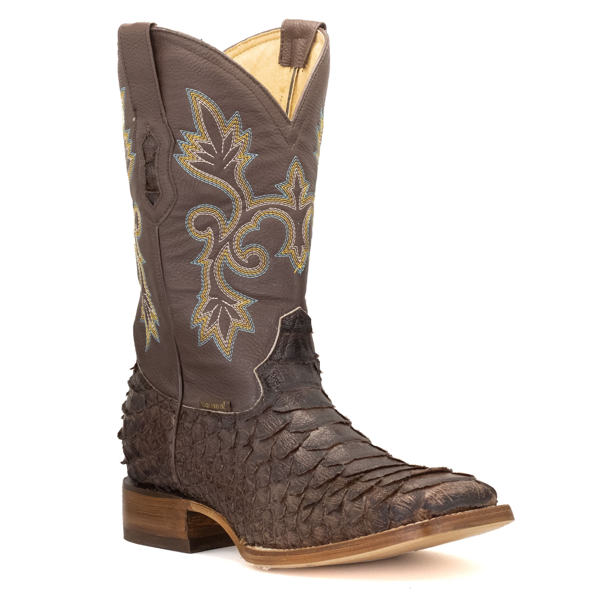 BOTA VAQUERO SM HORMA RODEO IMIT. PITON CAFE