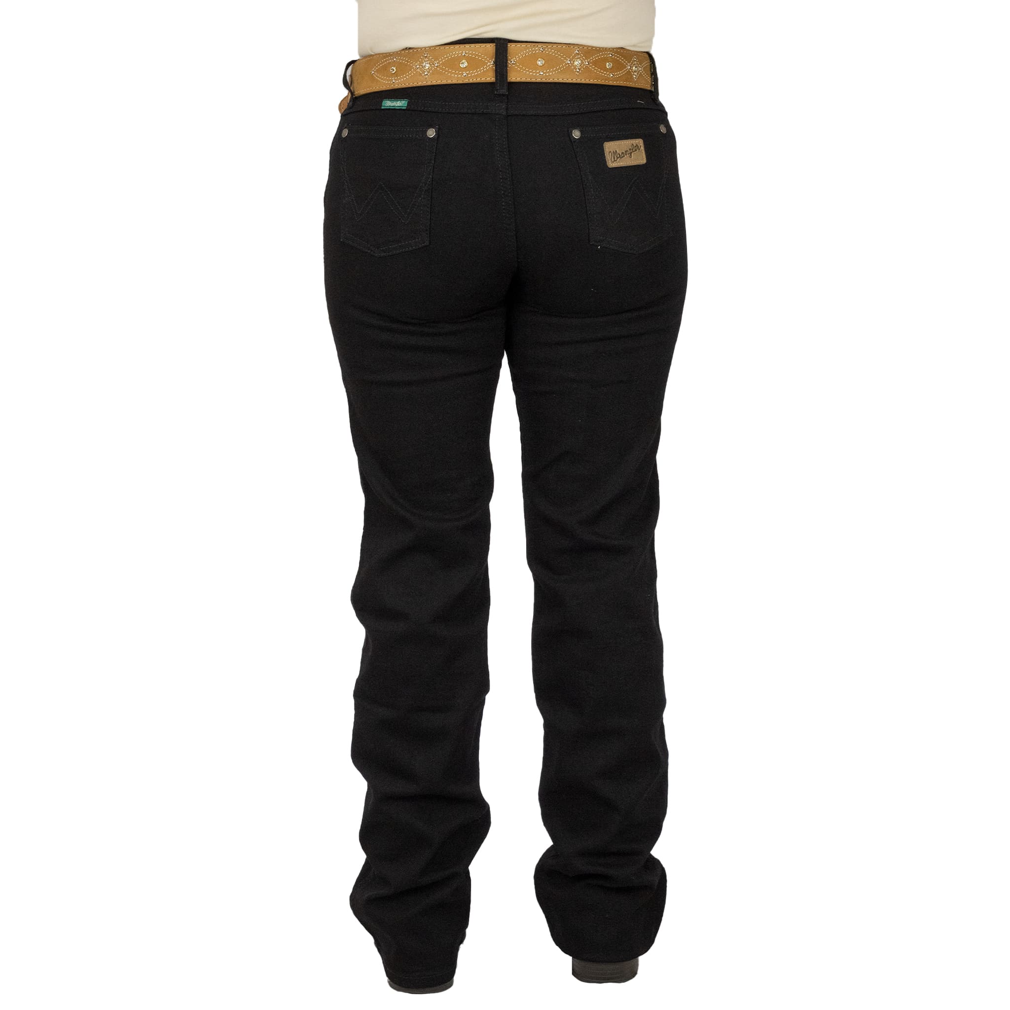 003 (61) PANTALON WRANGLER DAMA CINTURA MEDIA NEGRO