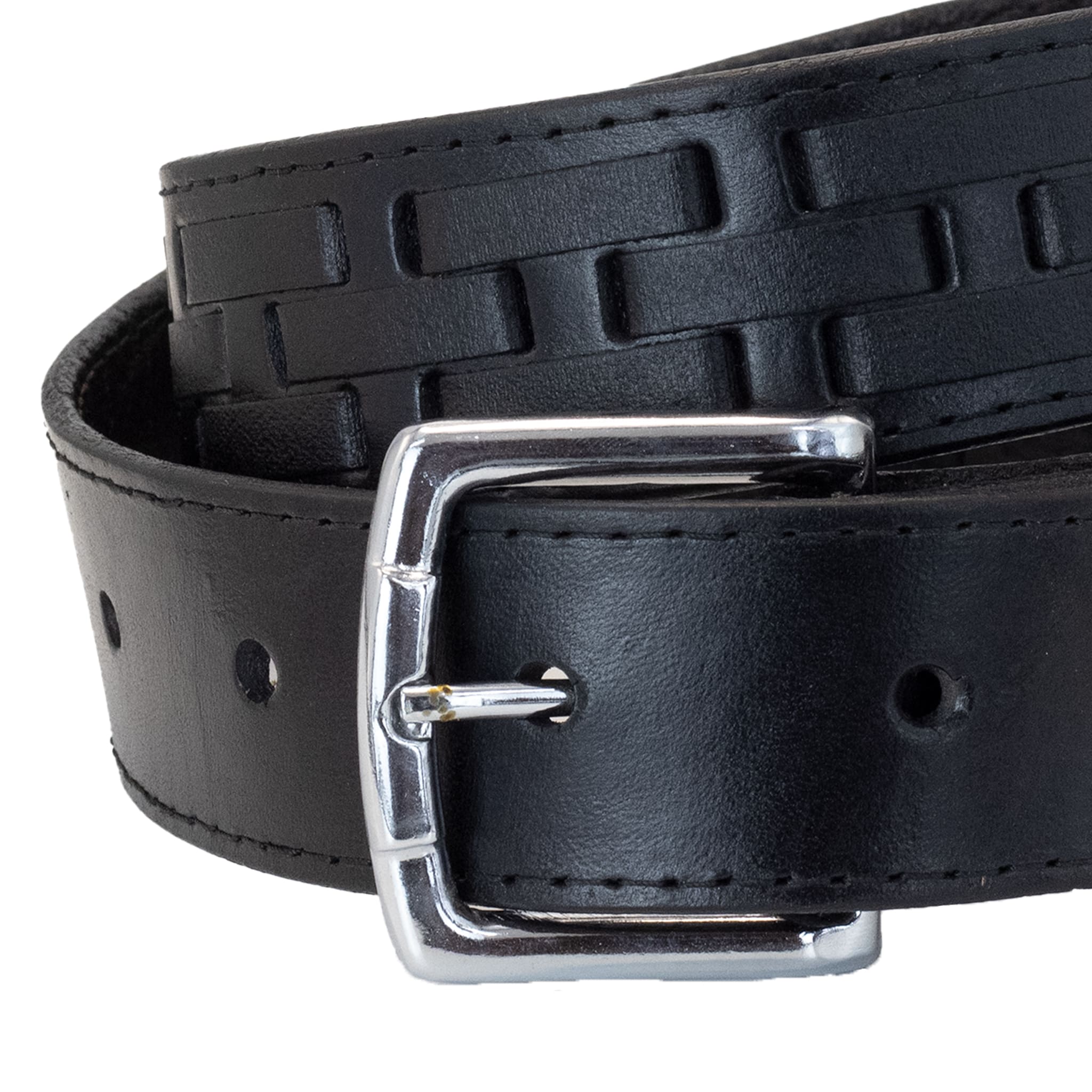 CINTO DE VESTIR TRENZADO NEGRO 40MM