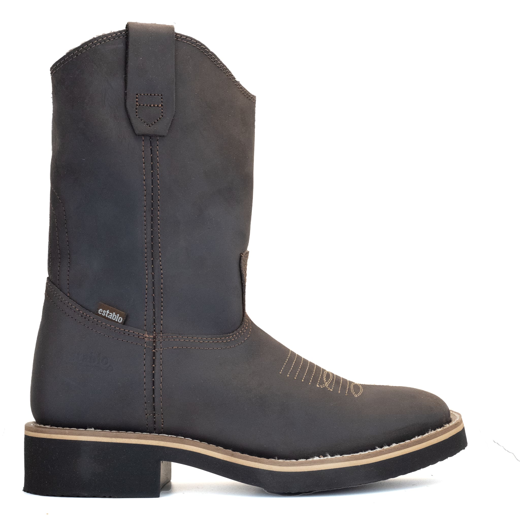 BOTA ESTABLO DE TRABAJO HORMA RODEO CHOCOLATE