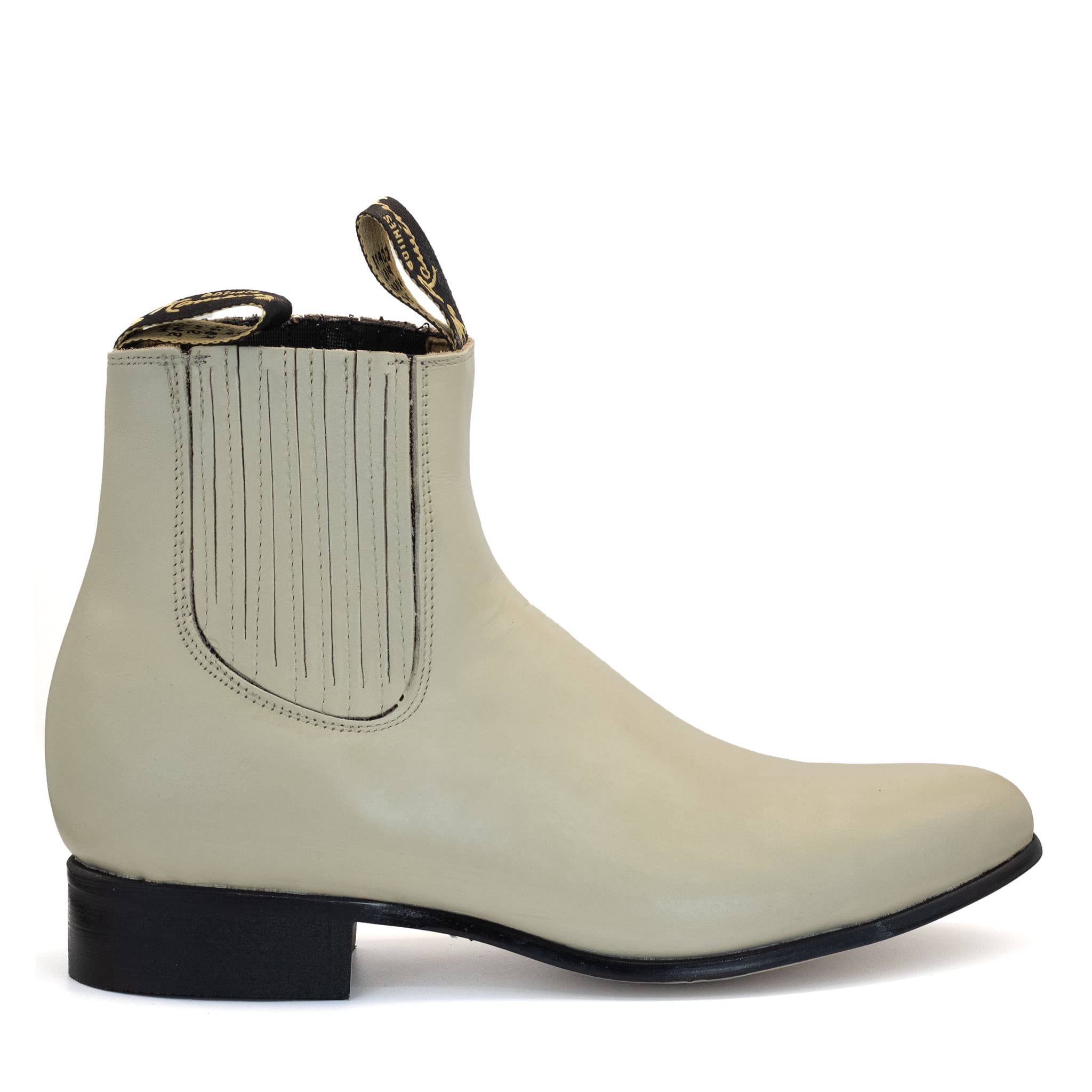 BOTIN RAMÍREZ CHARRO DE PIEL CON SUELA DE NEOLITE HUESO