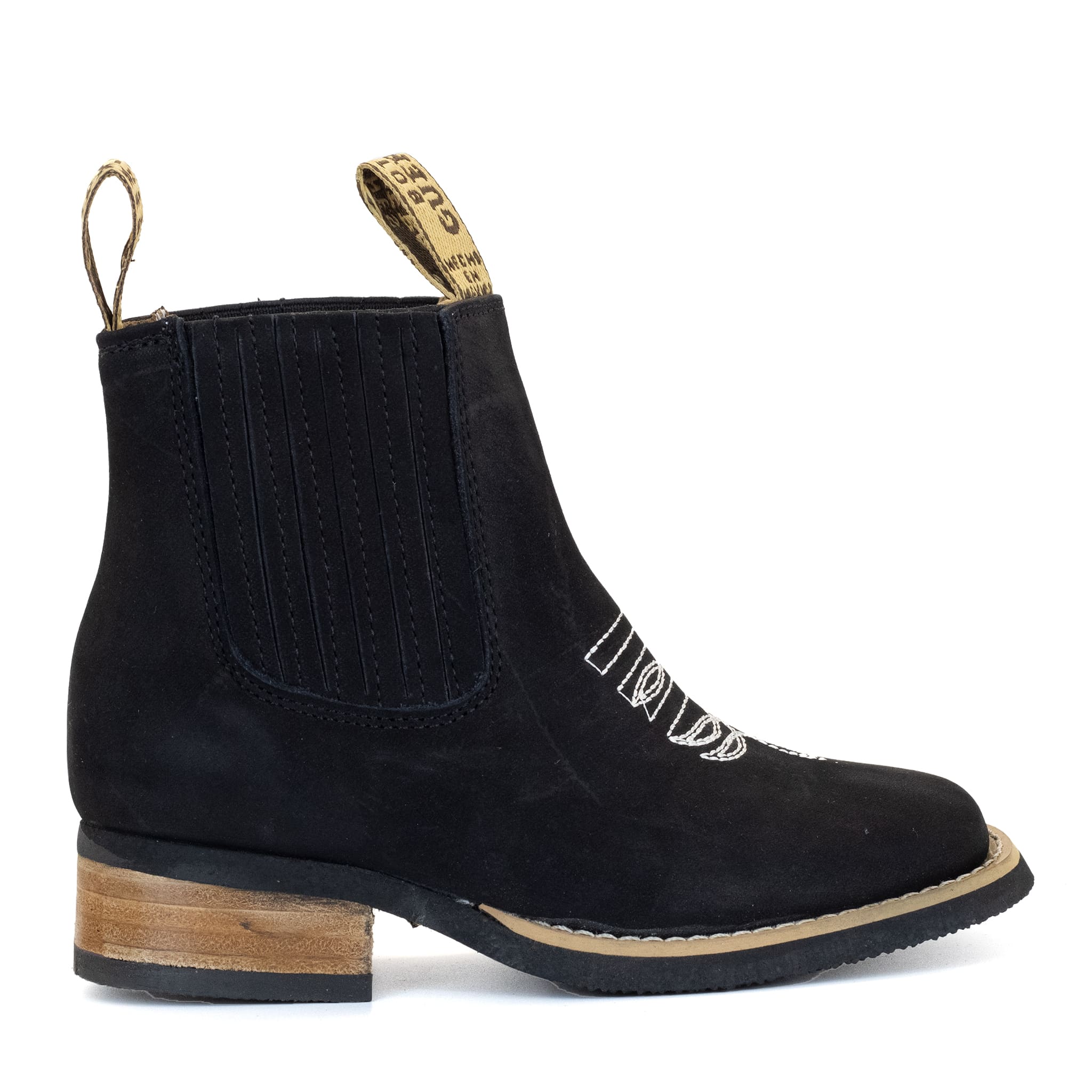 004 BOTIN GUERRERO CUADRADO NOBUCK NEGRO