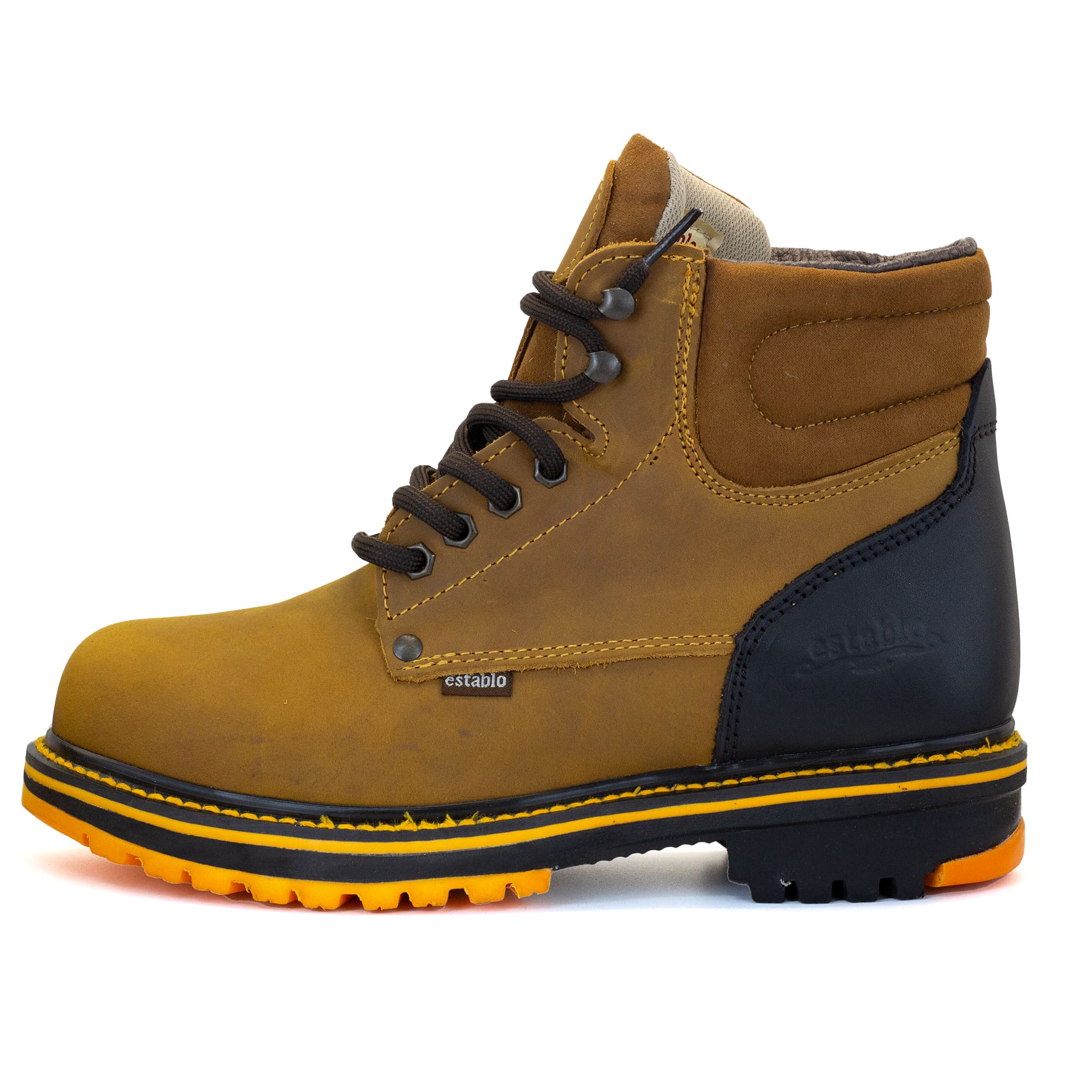 BOTA ESTABLO DE AGUJETA DE TRABAJO MANGO/NEGRO