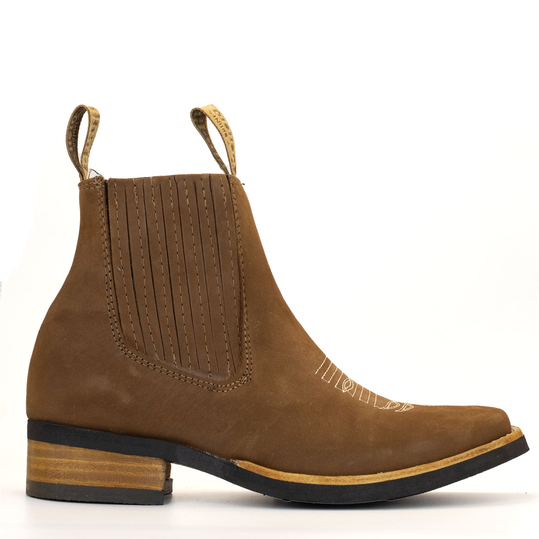 BOTIN GUERRERO CUADRADO NOBUCK ORO