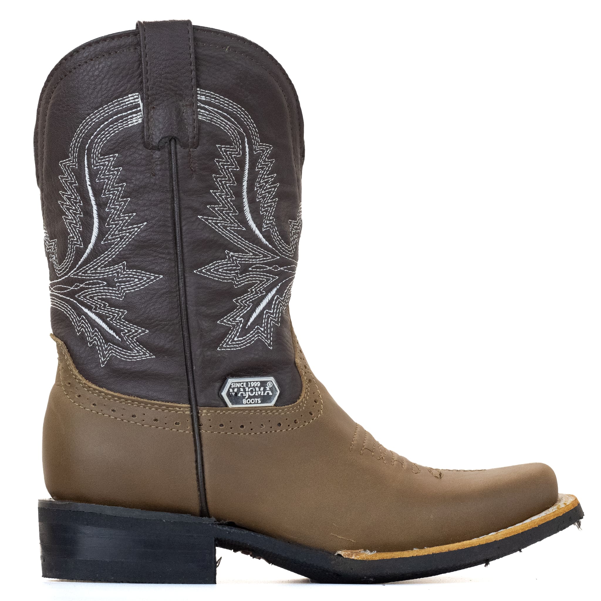 BOTA MAJOMA VAQUERA HORMA CUADRADA TABACO