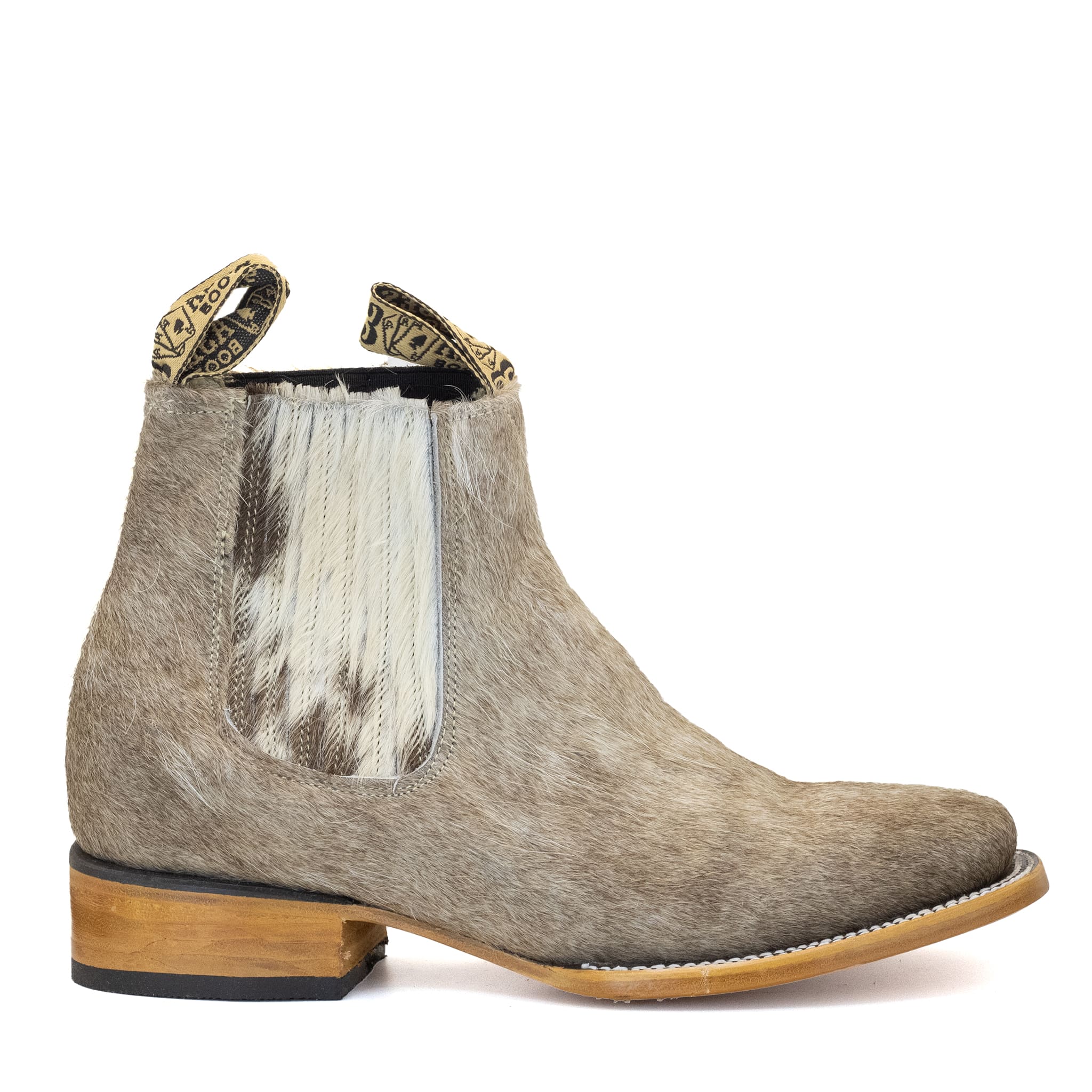 BOTIN VAQUERO SM HORMA RODEO DE PELO DE VACA