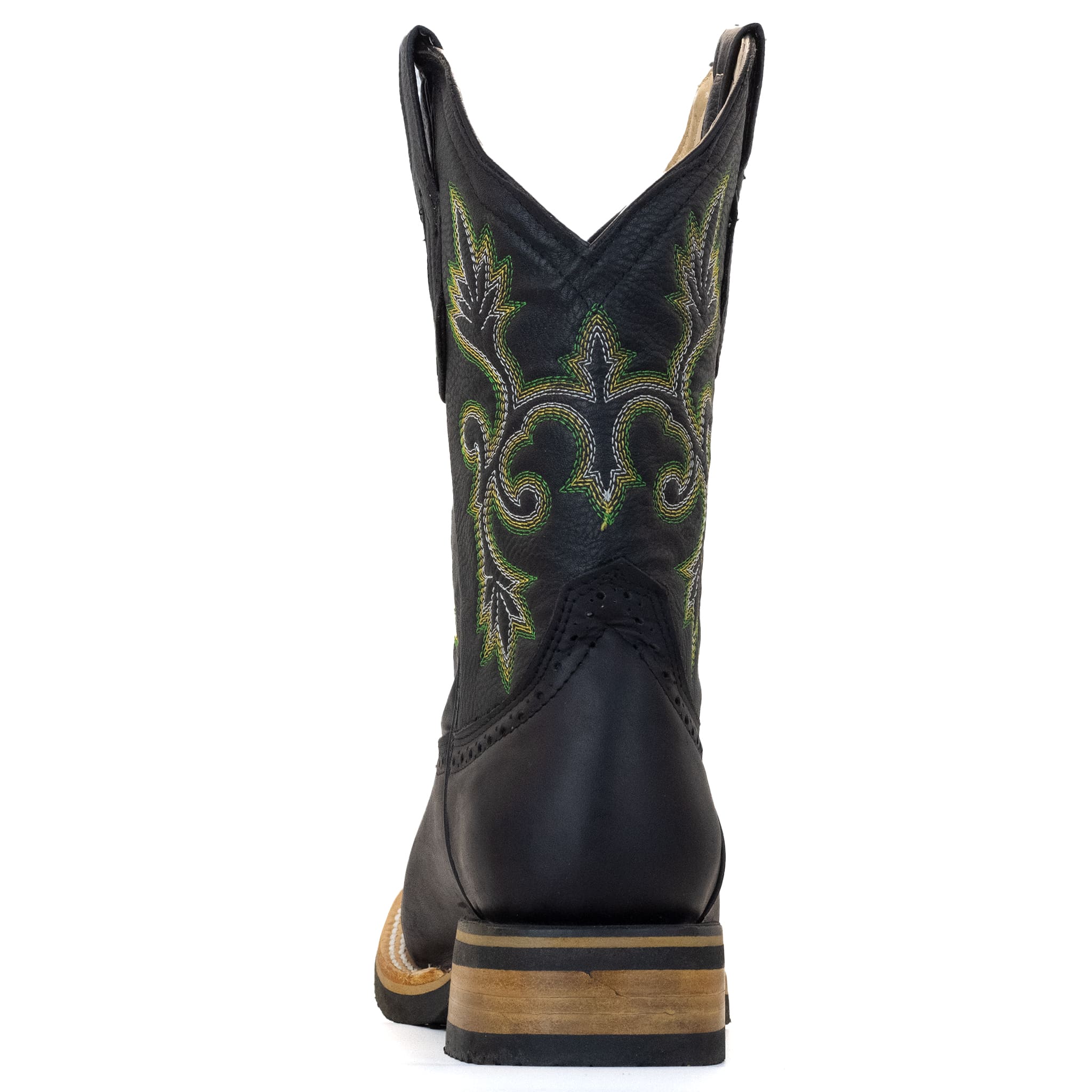 BOTA MAJOMA VAQUERA HORMA CUADRADA NEGRA