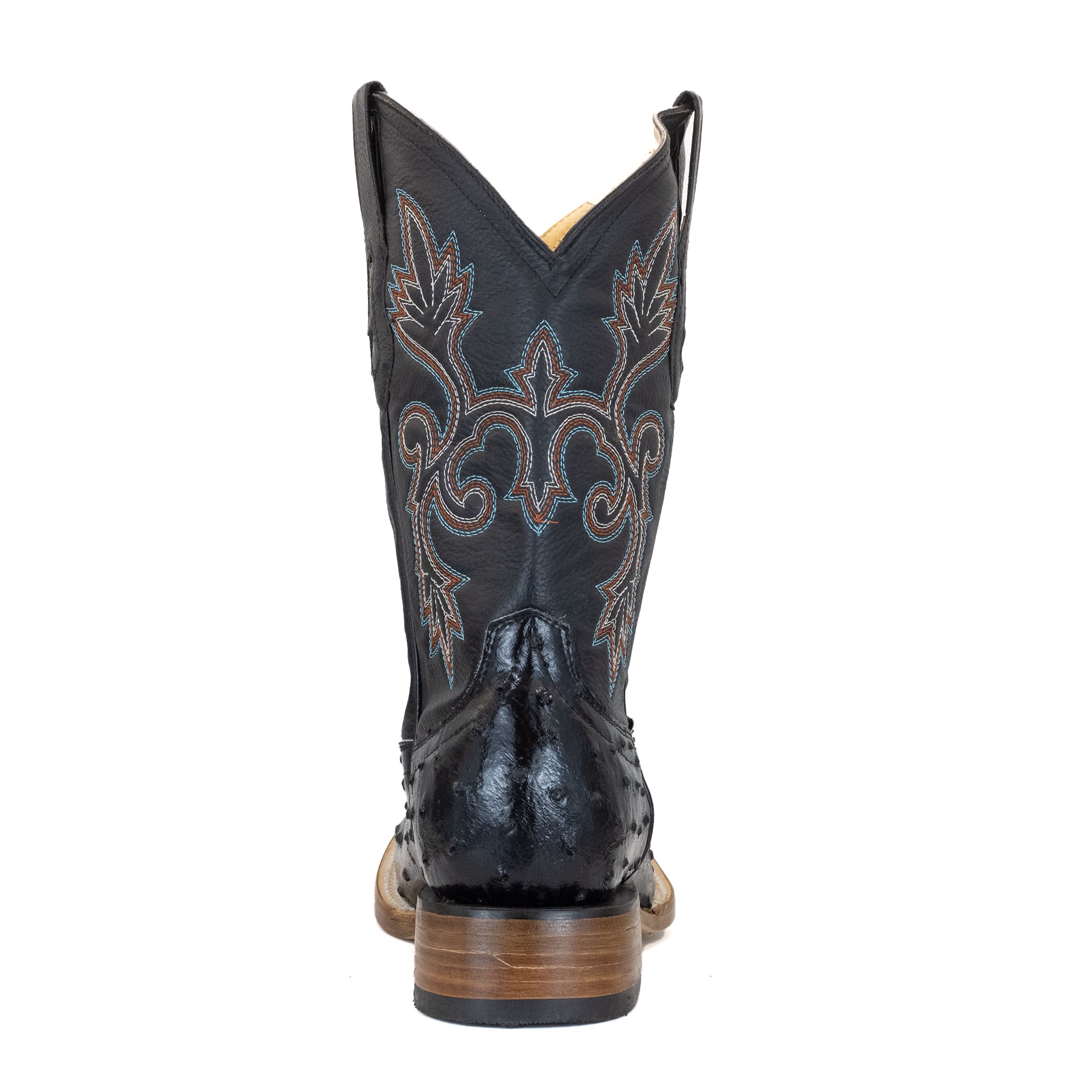BOTA VAQUERO SM HORMA RODEO IMIT. AVESTRUZ NEGRO