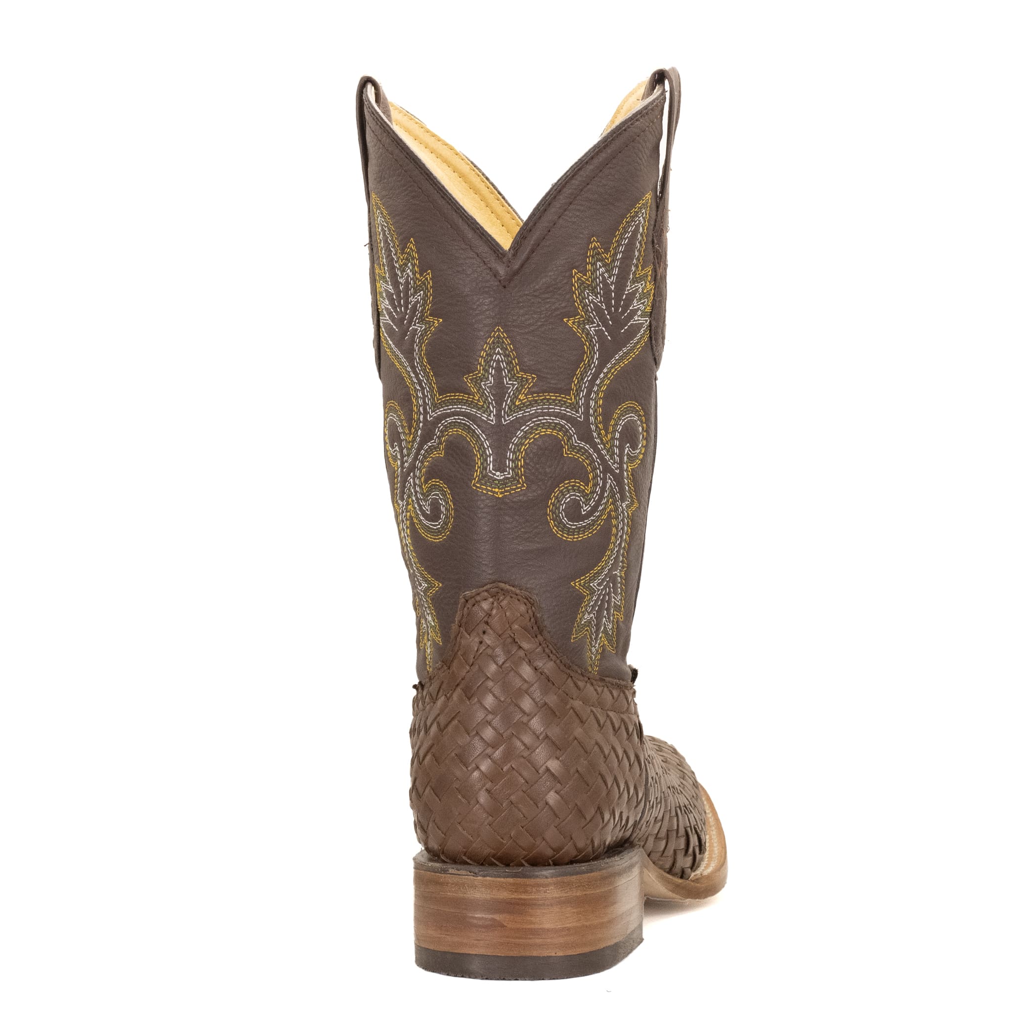 BOTA VAQUERO SM HORMA RODEO DE PETATILLO CON LAZER  CAFE