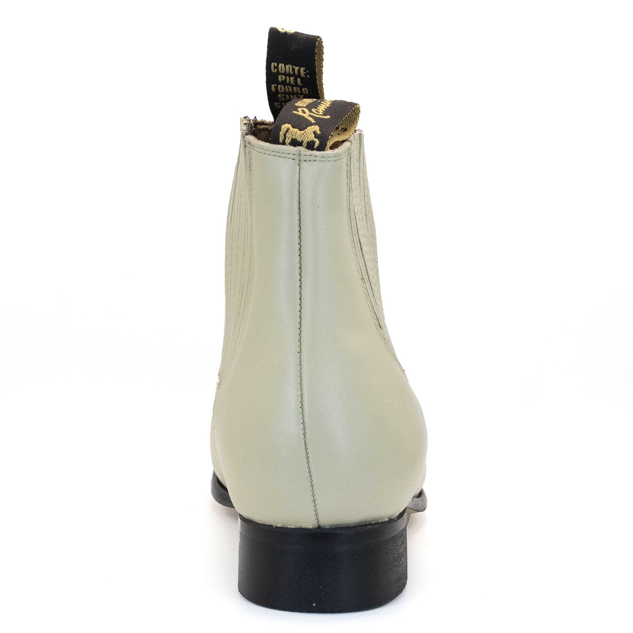 BOTIN RAMÍREZ CHARRO DE PIEL CON SUELA DE NEOLITE HUESO