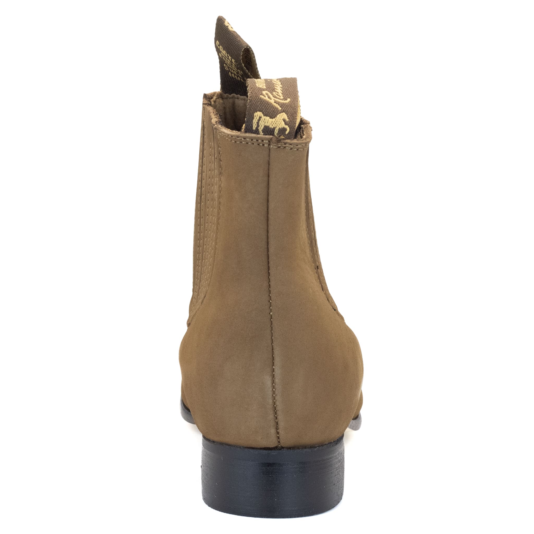 BOTIN RAMÍREZ CHARRO DE GAMUZA CON SUELA DE NEOLITE TABACO