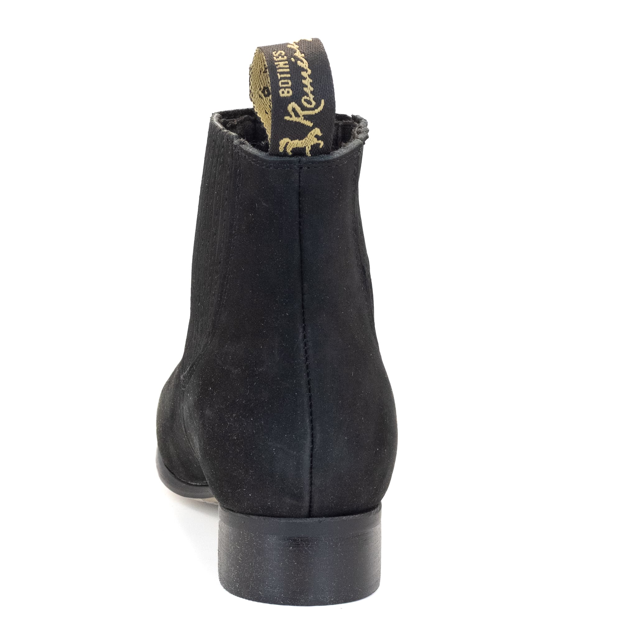 BOTIN RAMÍREZ CHARRO DE GAMUZA CON SUELA DE NEOLITE NEGRO