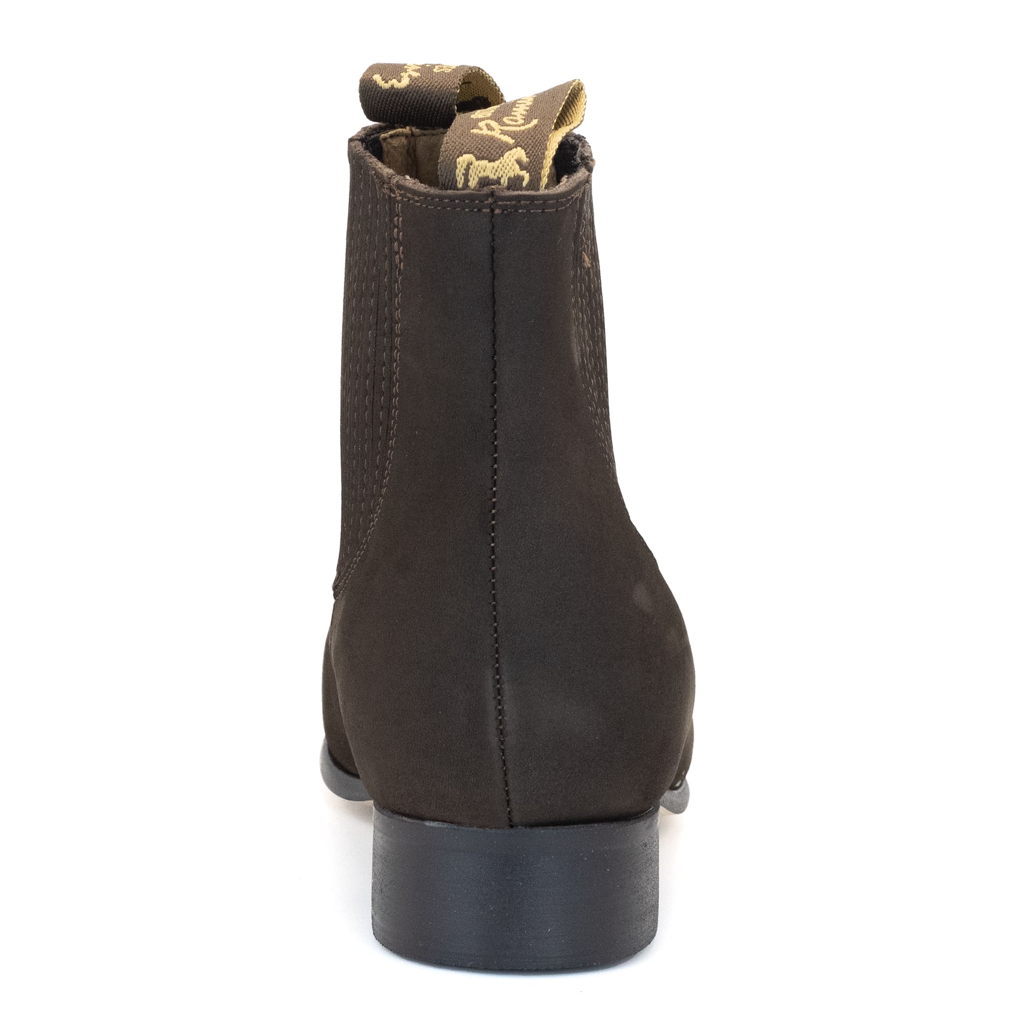 BOTIN RAMÍREZ CHARRO DE GAMUZA CON SUELA DE NEOLITE CAFE