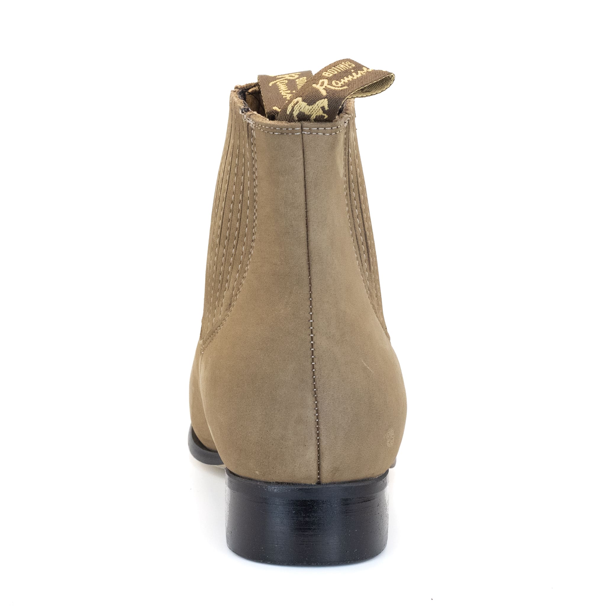 BOTIN RAMÍREZ CHARRO DE GAMUZA CON SUELA DE NEOLITE ARENA