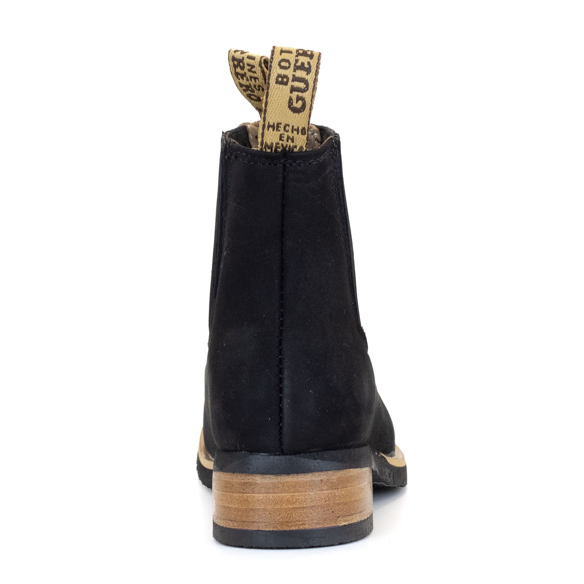 005 BOTIN GUERRERO CUADRADO NOBUCK NEGRO