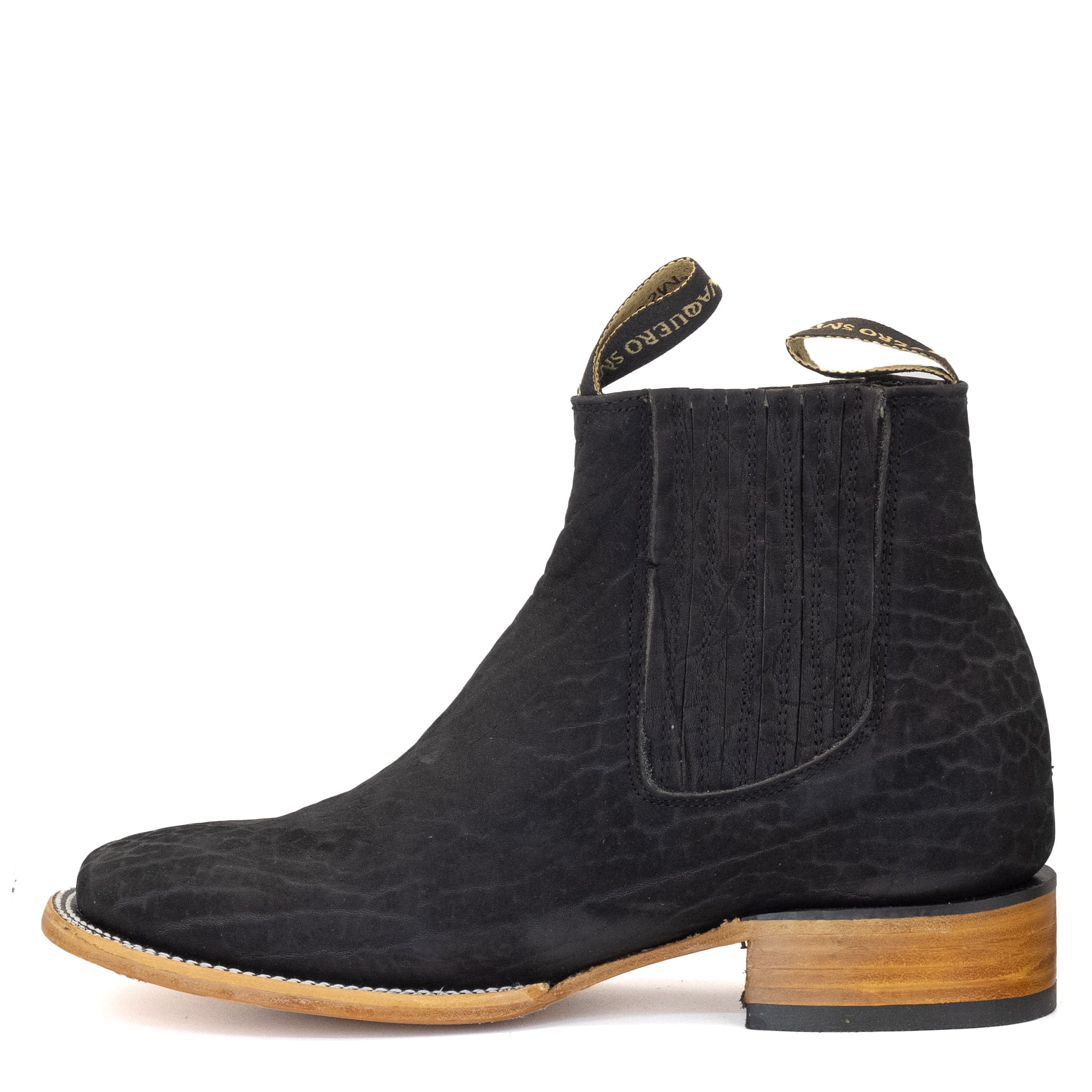 BOTIN VAQUERO SM HORMA RODEO CUELLO DE TORO NEGRO