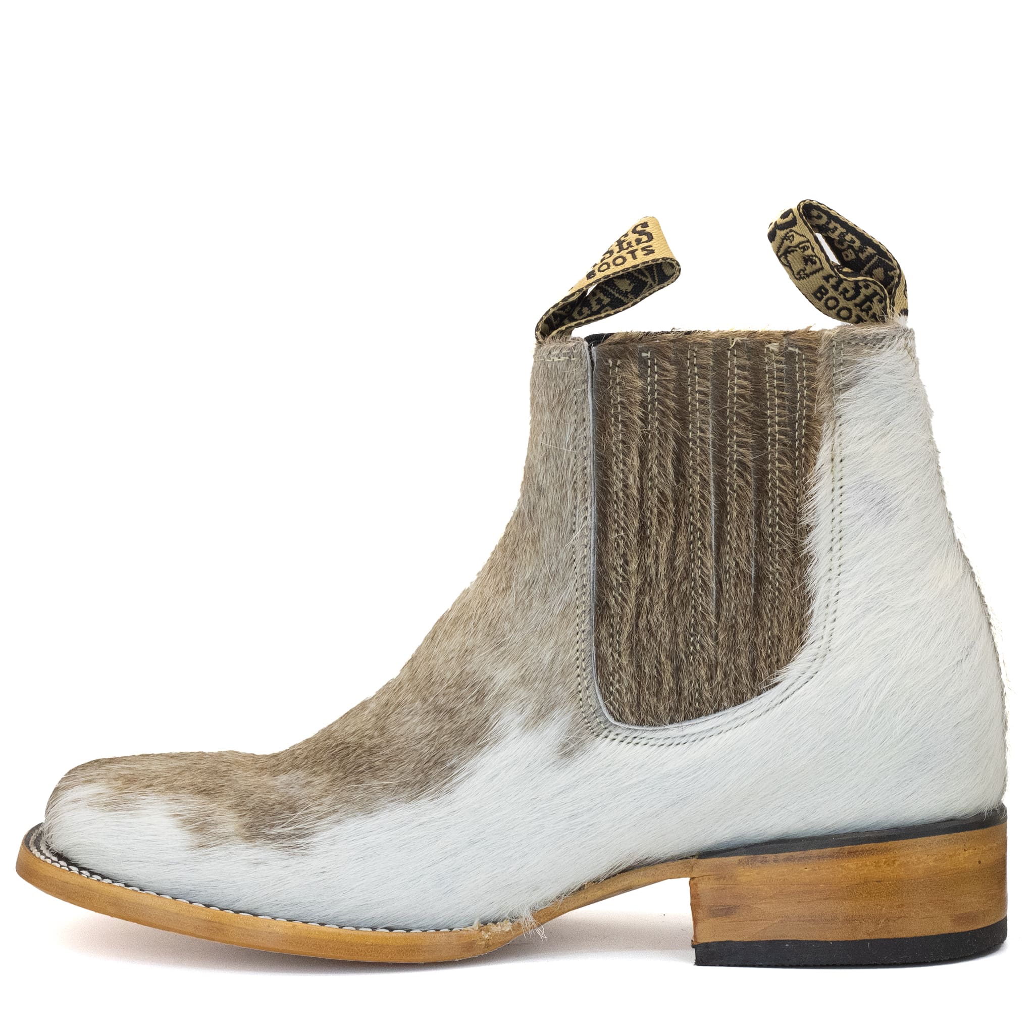 BOTIN VAQUERO SM HORMA RODEO DE PELO DE VACA