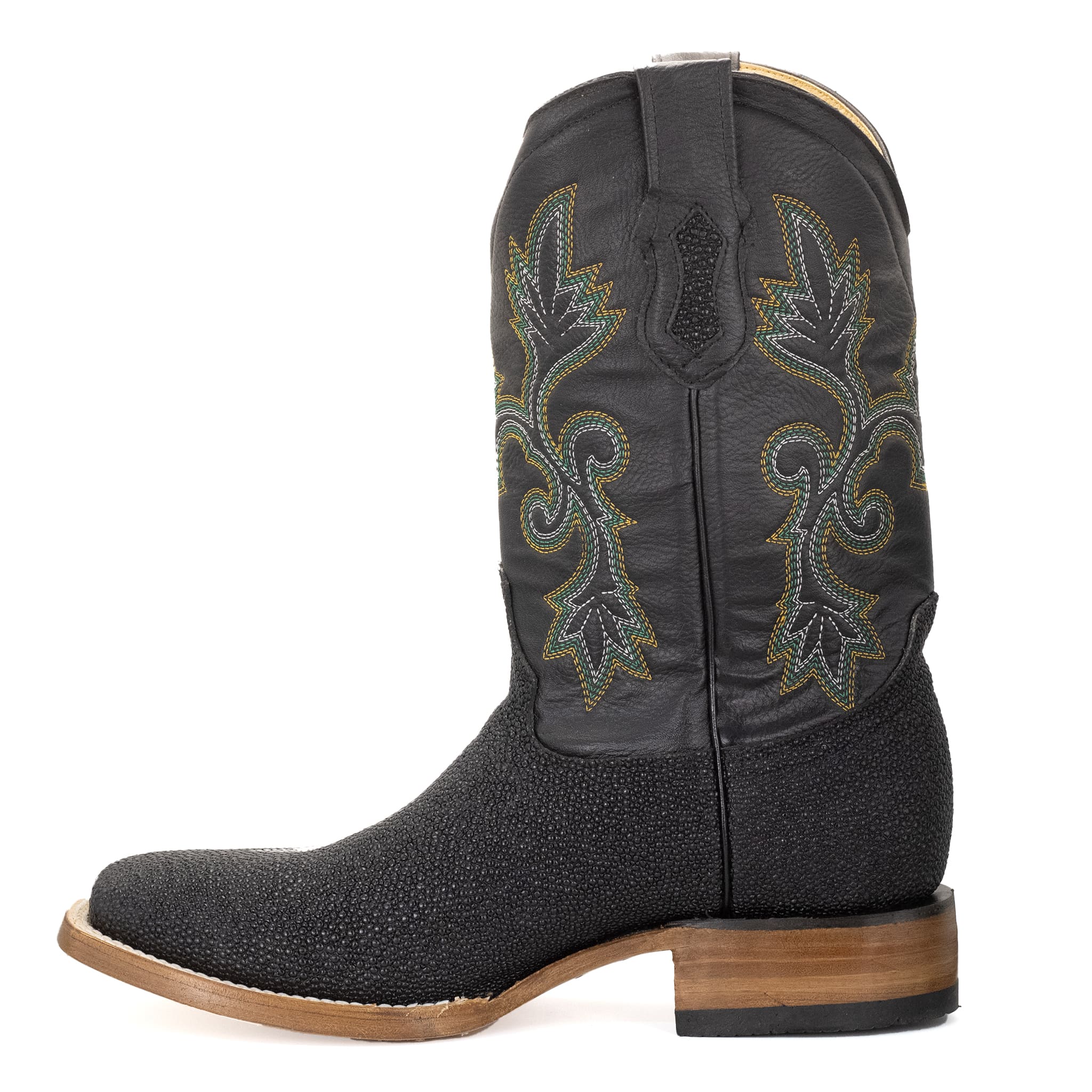BOTA VAQUERO SM HORMA RODEO IMIT. MANTARRAYA NEGRO