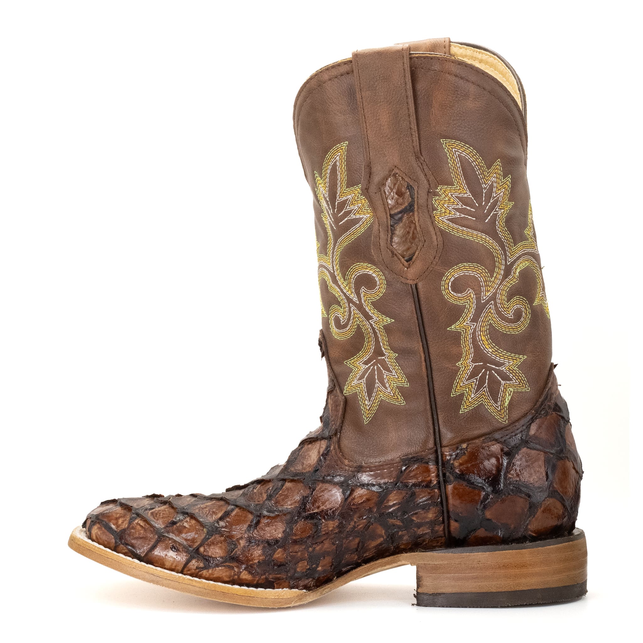 006 BOTA VAQUERO SM HORMA RODEO IMIT. PESCADO COÑAC.