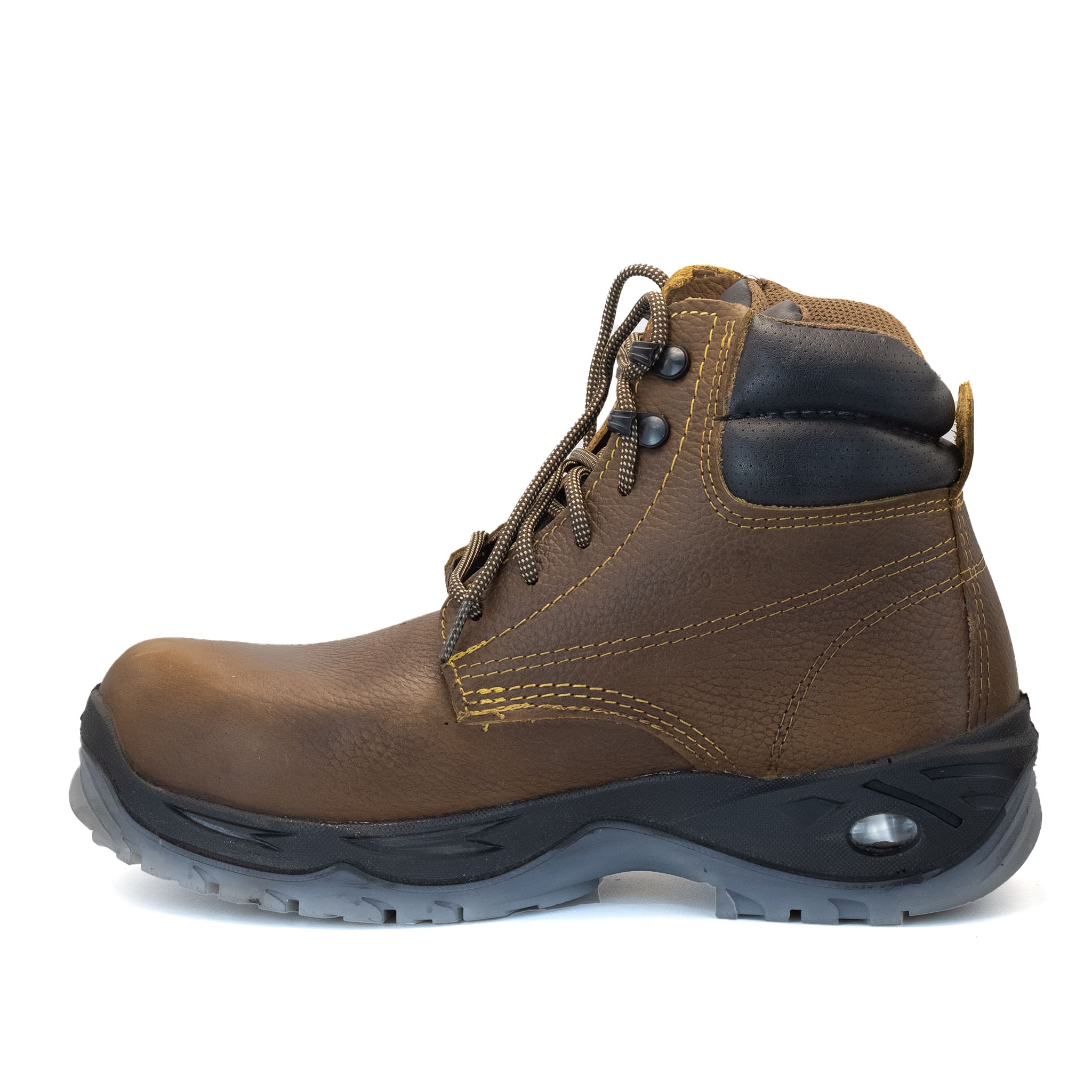 BOTA RHINO DE TRABAJO CON CASCO CAFE