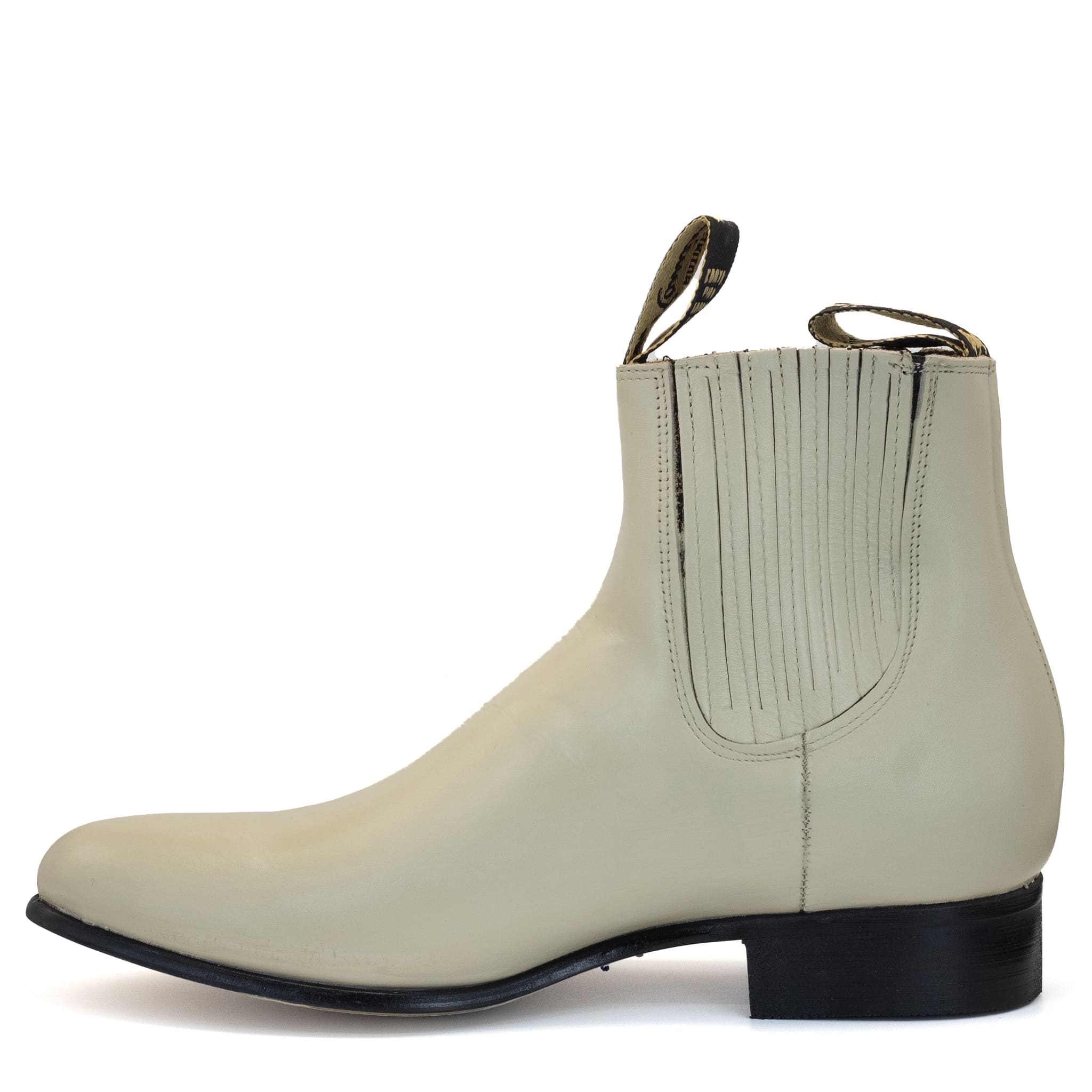 BOTIN RAMÍREZ CHARRO DE PIEL CON SUELA DE NEOLITE HUESO