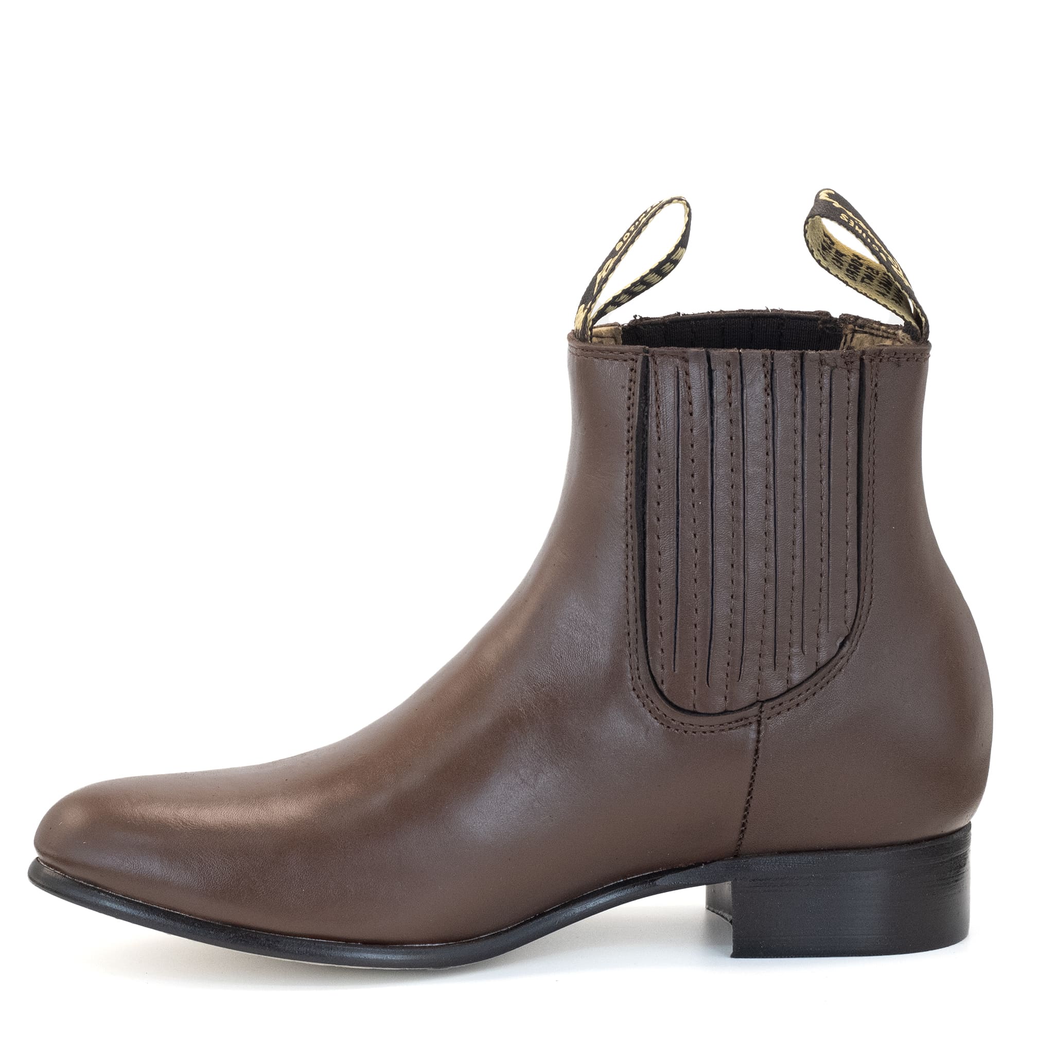 BOTIN RAMÍREZ CHARRO DE PIEL CON SUELA DE NEOLITE CAFE