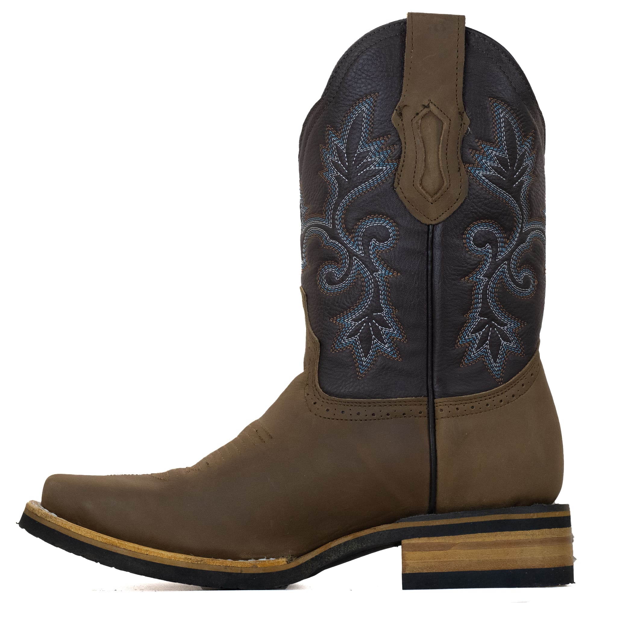 BOTA MAJOMA VAQUERA HORMA CUADRADA TABACO