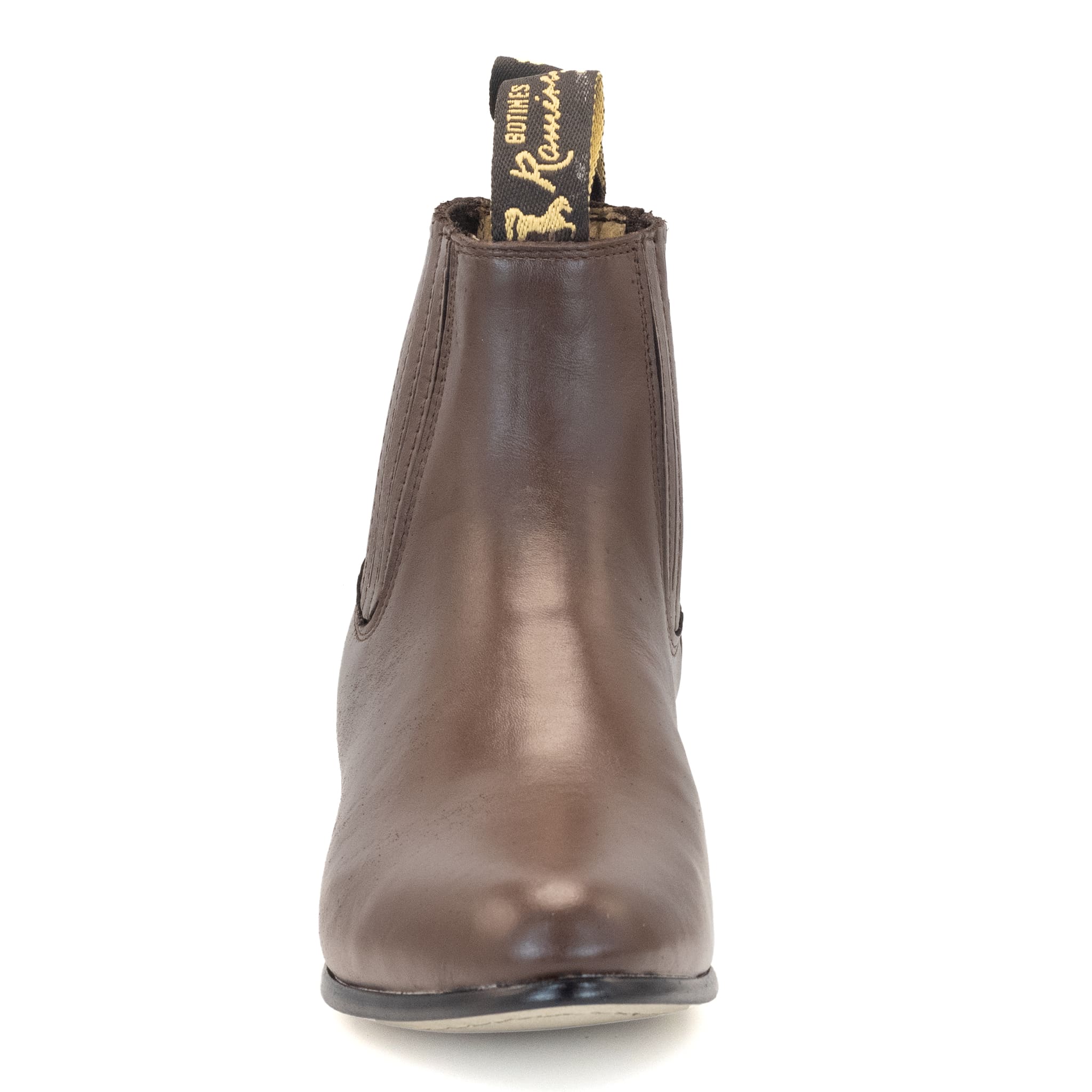 BOTIN RAMÍREZ CHARRO DE PIEL CON SUELA DE NEOLITE CAFE